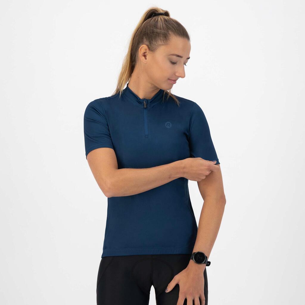 Women's Cycling Jersey Short Sleeve Comfort Fit Core Dark Blue