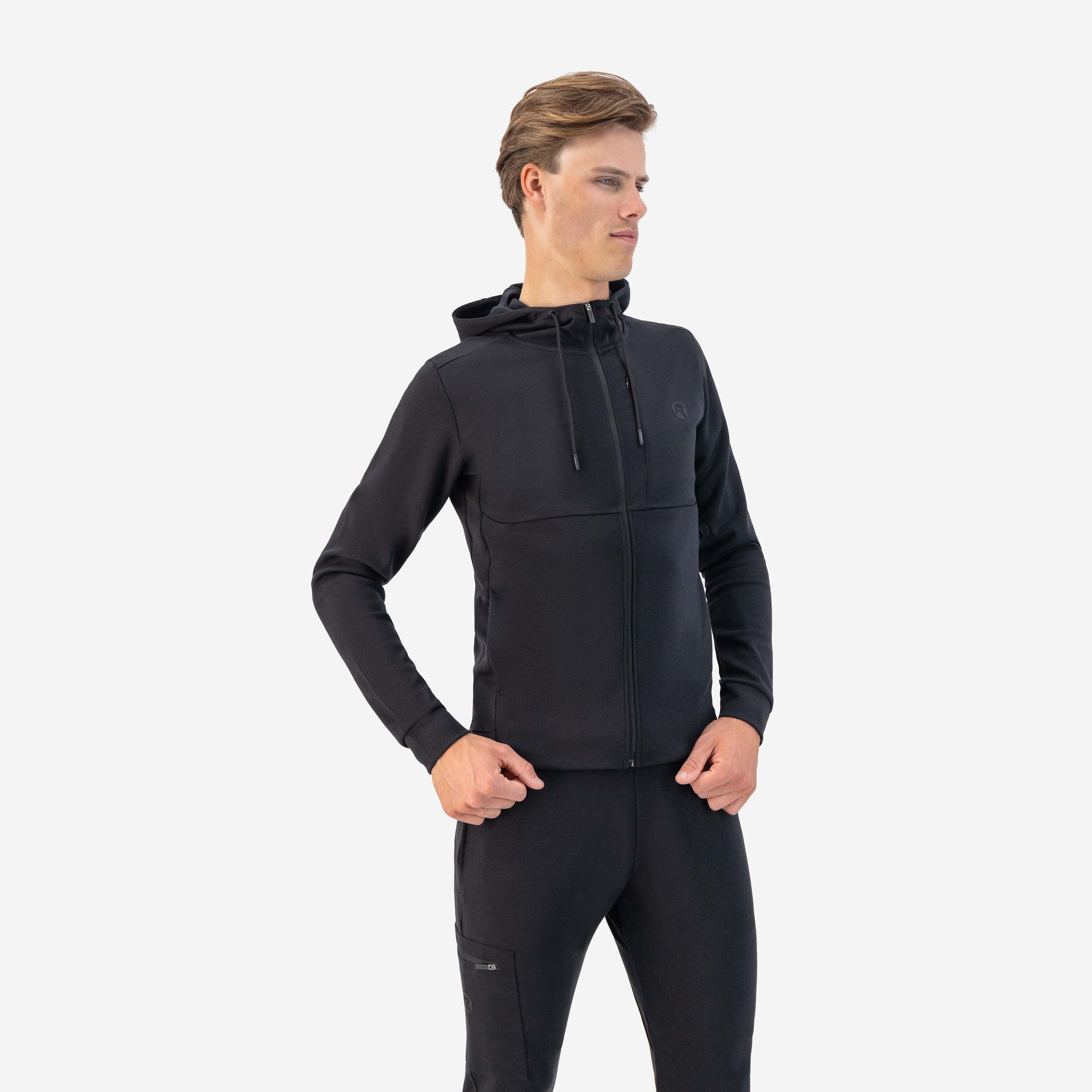 ROGELLI Celopropínací funkční mikina TRAINING 2.0 s kapucí