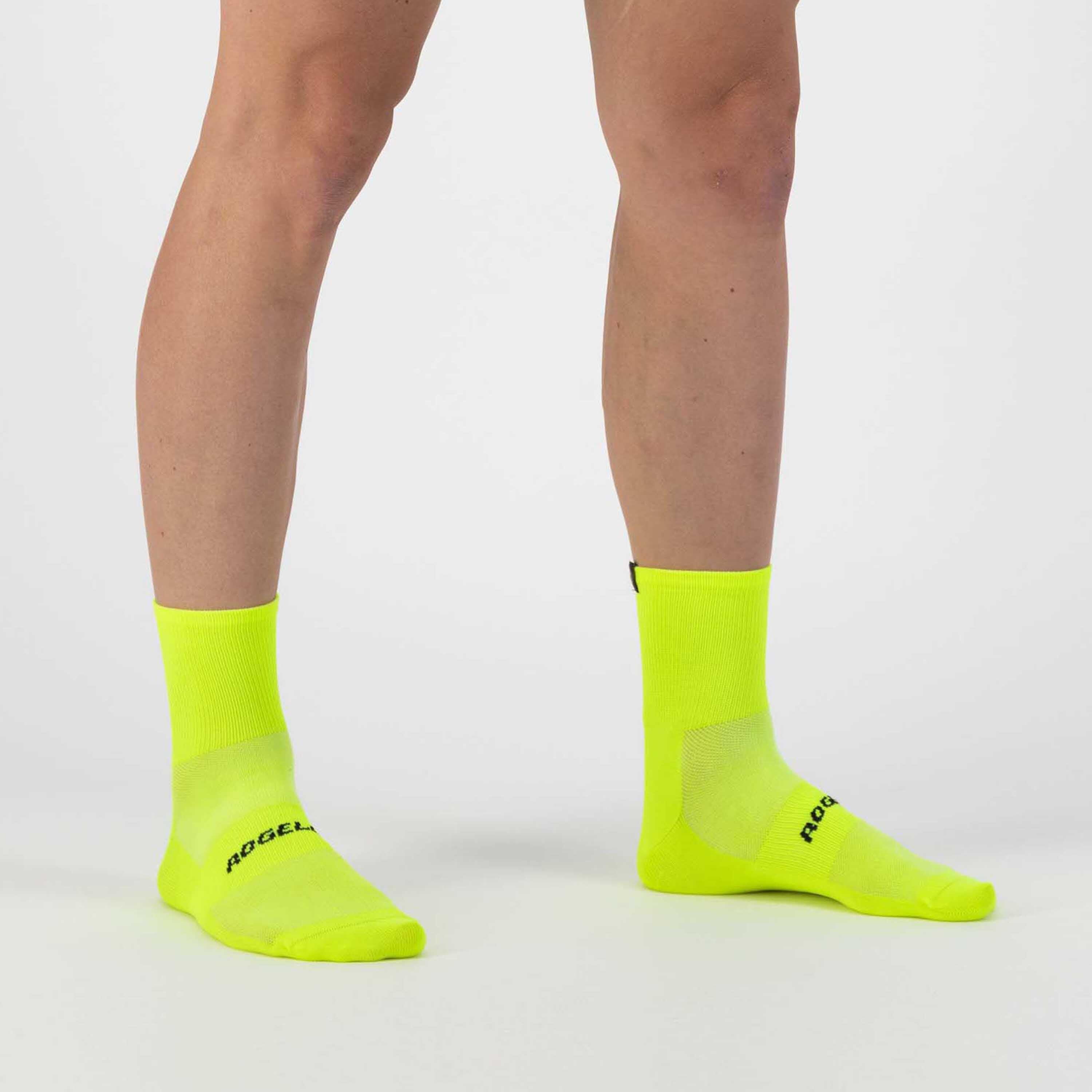 Wielrennen Fietssokken 2pack - Coolmax - Fluor Geel - Essential 2/5