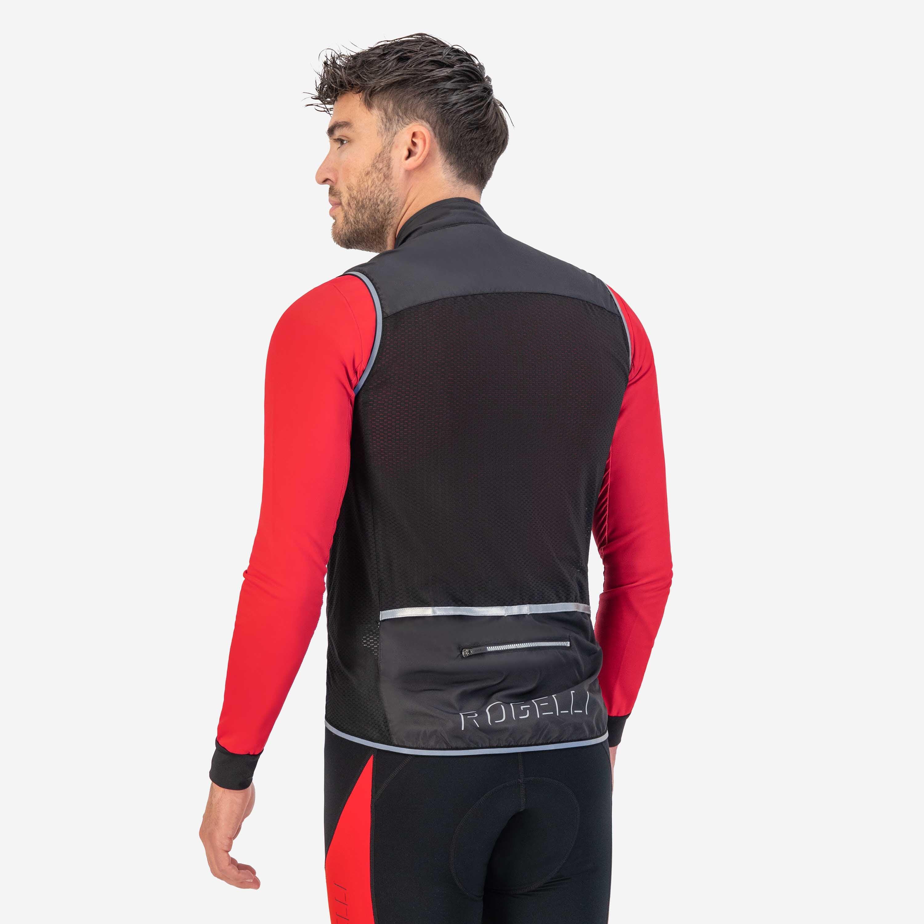 Mouwloos Windjack Winddicht Fietsvest Heren Core Zwart 5/7