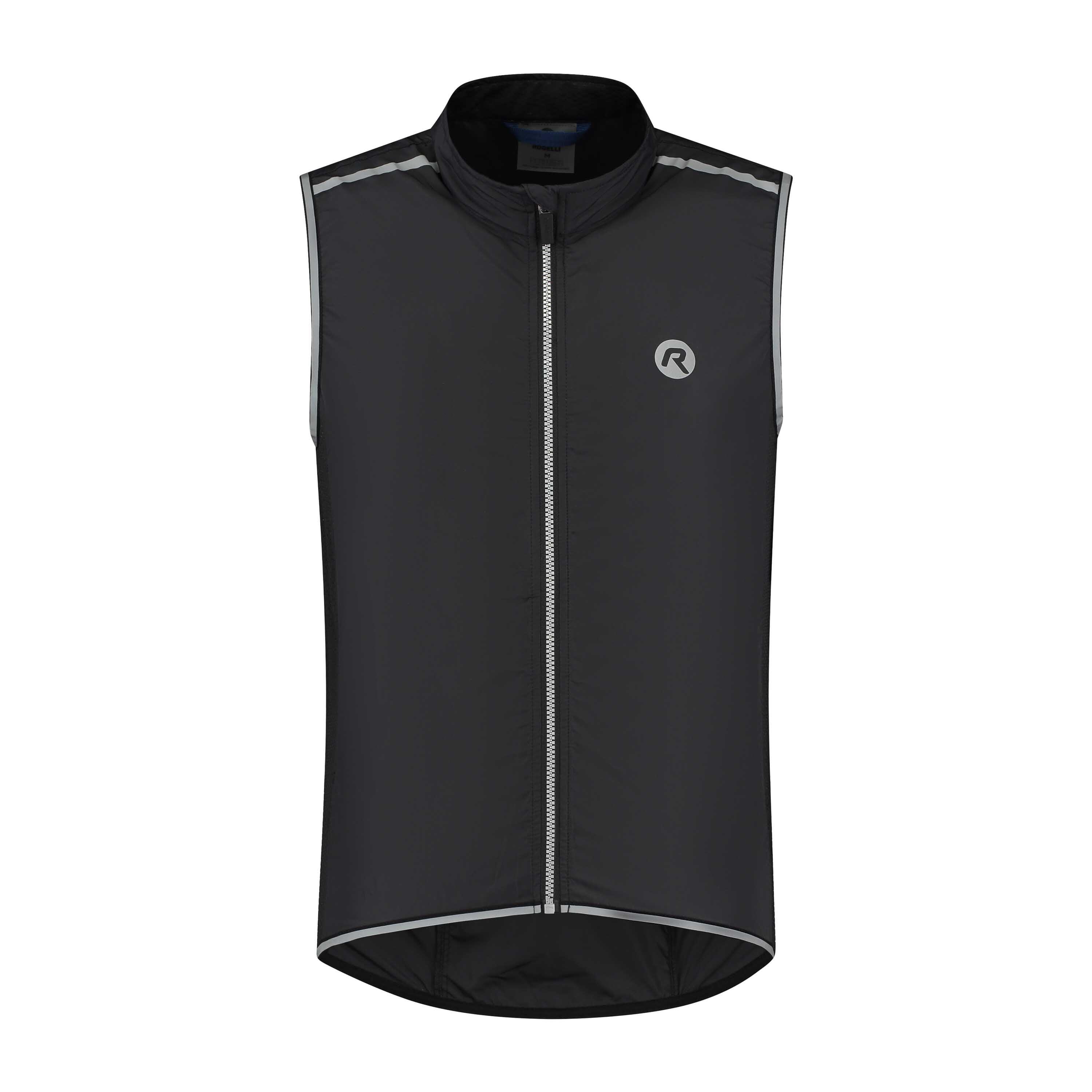 Mouwloos Windjack Winddicht Fietsvest Heren Core Zwart 2/7