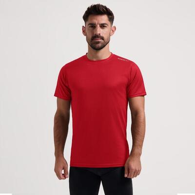 Hardloopshirt korte mouwen heren t-shirt hardlopen rood