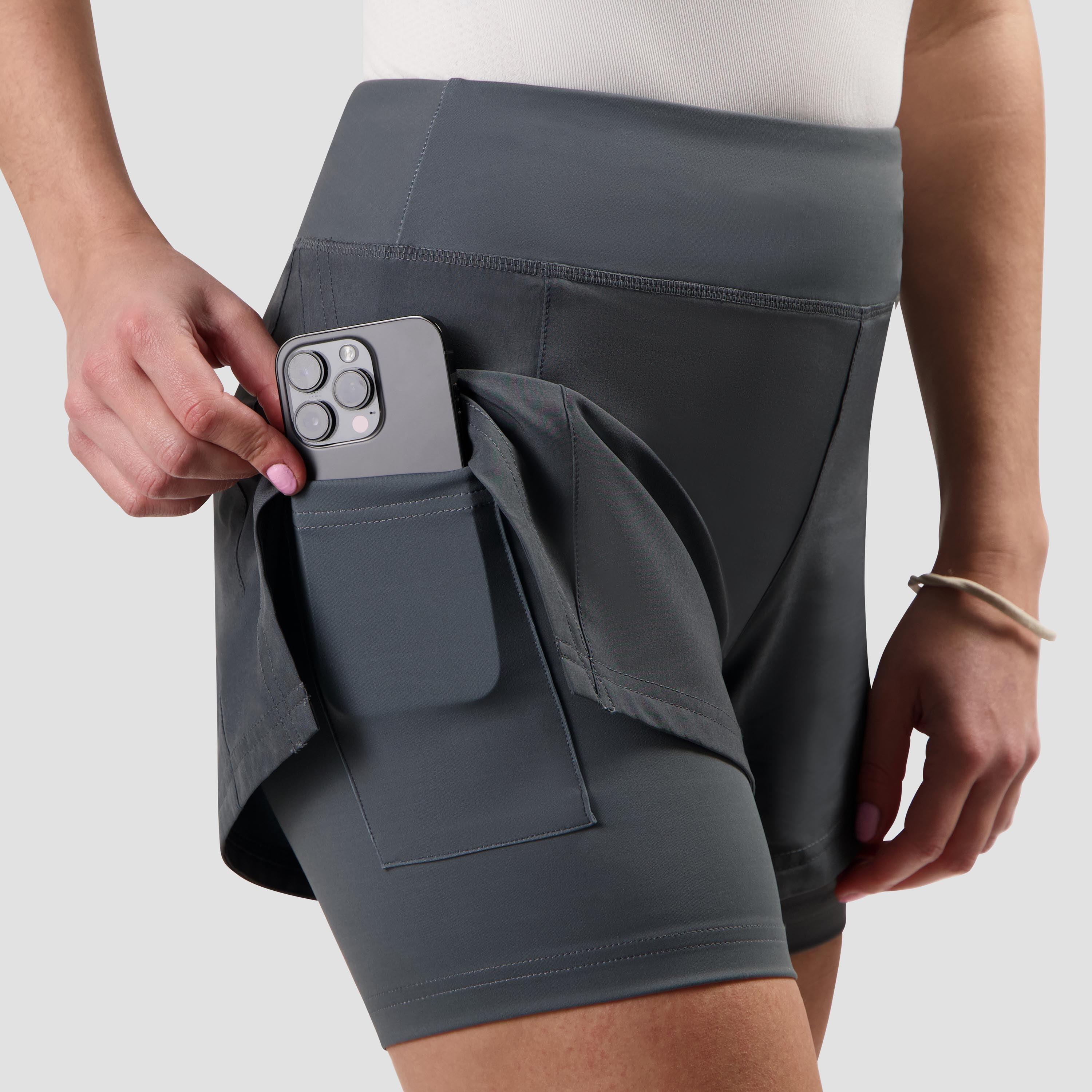 2-in-1 Hardloopshort Dames Essential 5/7