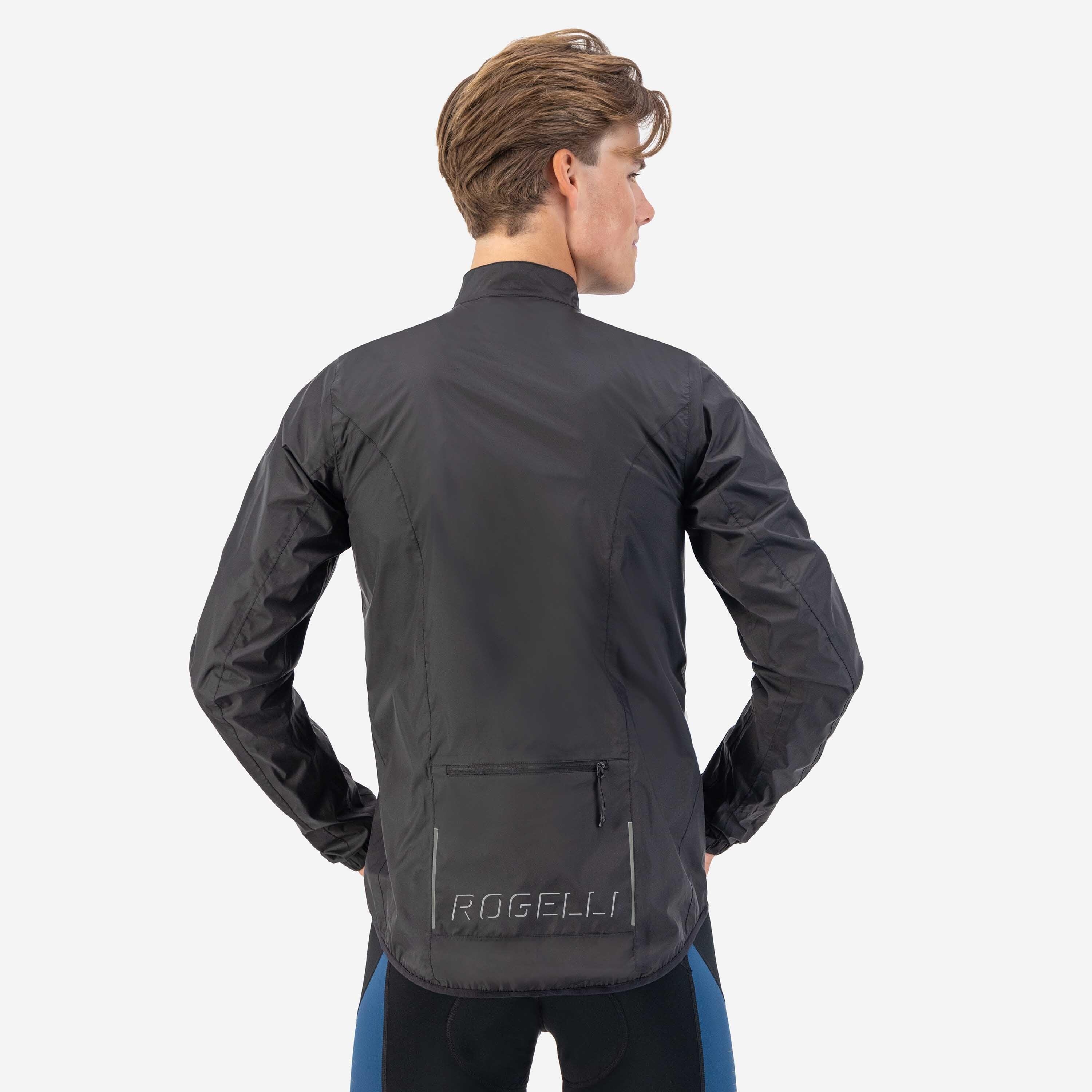 Coupe Pluie Vélo Route Manches Longues Homme Core Noir 5/7