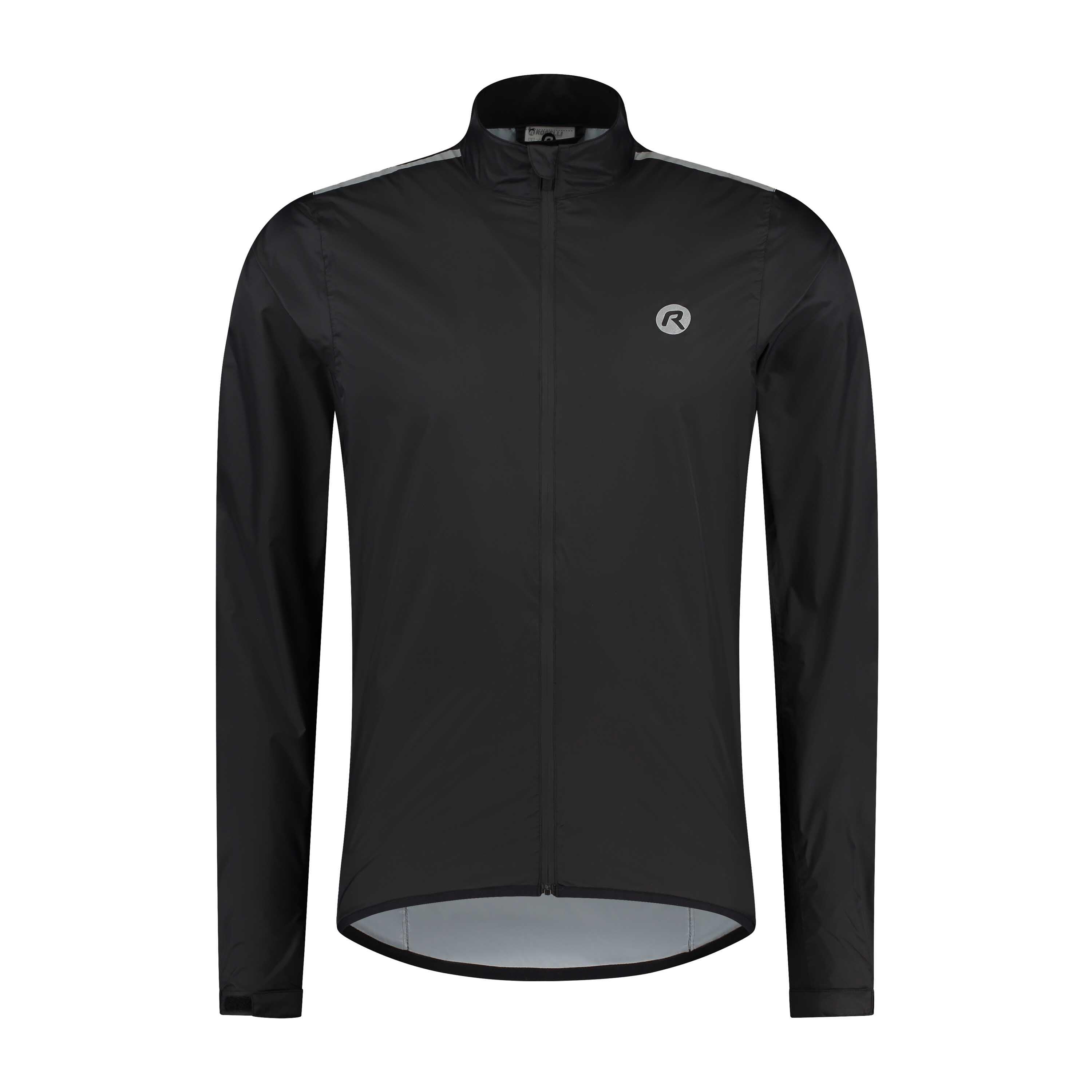 Coupe Pluie Vélo Route Manches Longues Homme Core Noir 2/7