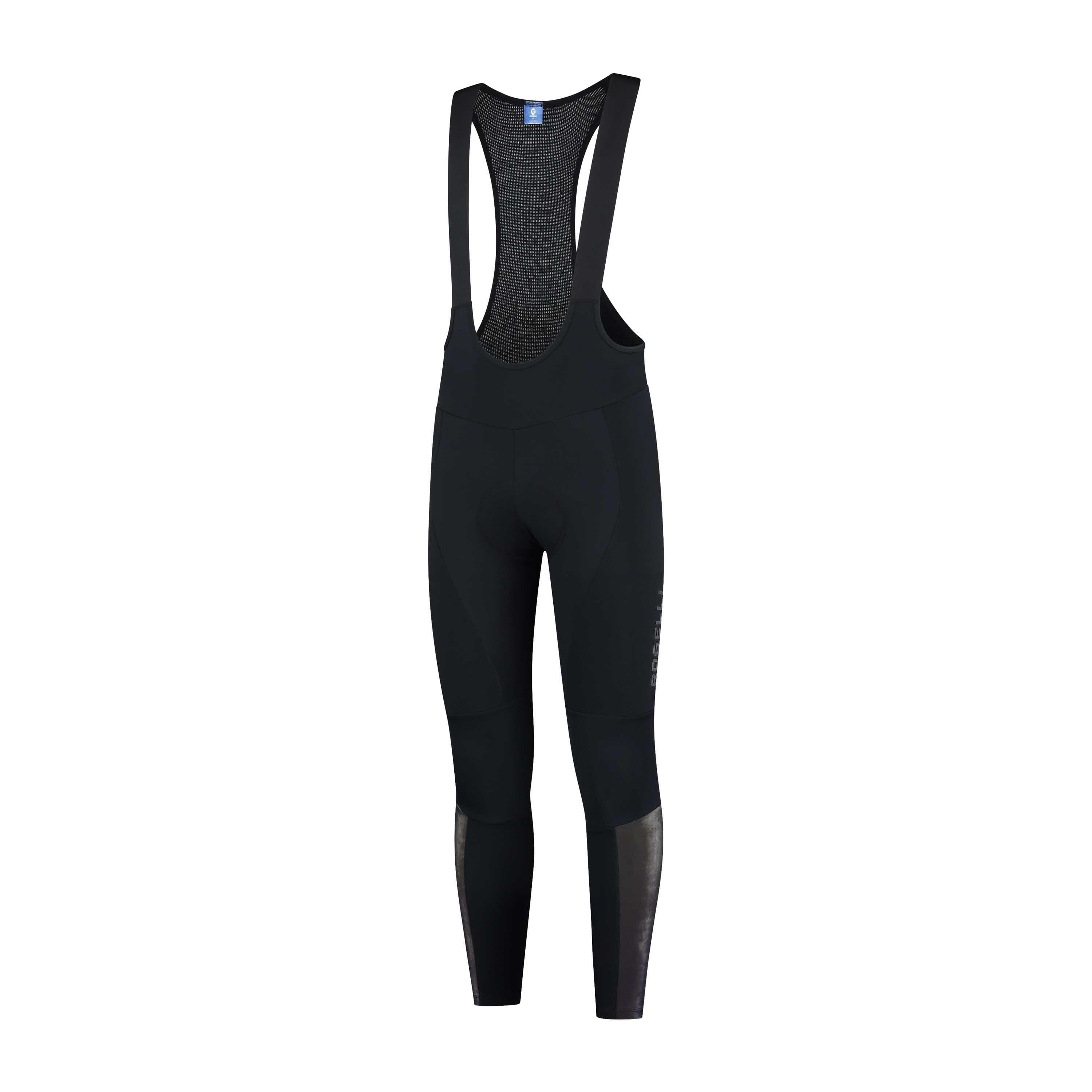 Spodnie rowerowe męskie Rogelli Essential  HiVis z wkładką żelową 2/7