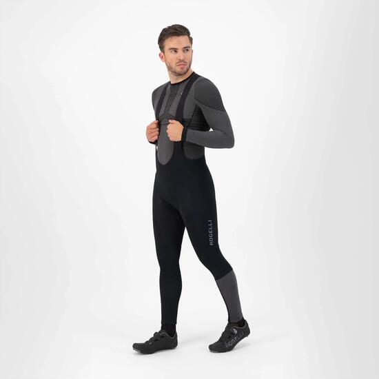 Lange Fietsbroek Met Bretels Heren Essential HI VIS