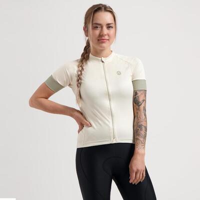 Fietsshirt korte mouwen dames modesta rood