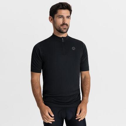 Maillot de Vélo Route Manches Courtes Homme Core Noir