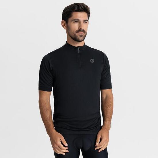 Maillot de Vélo Route Manches Courtes Homme Core Noir