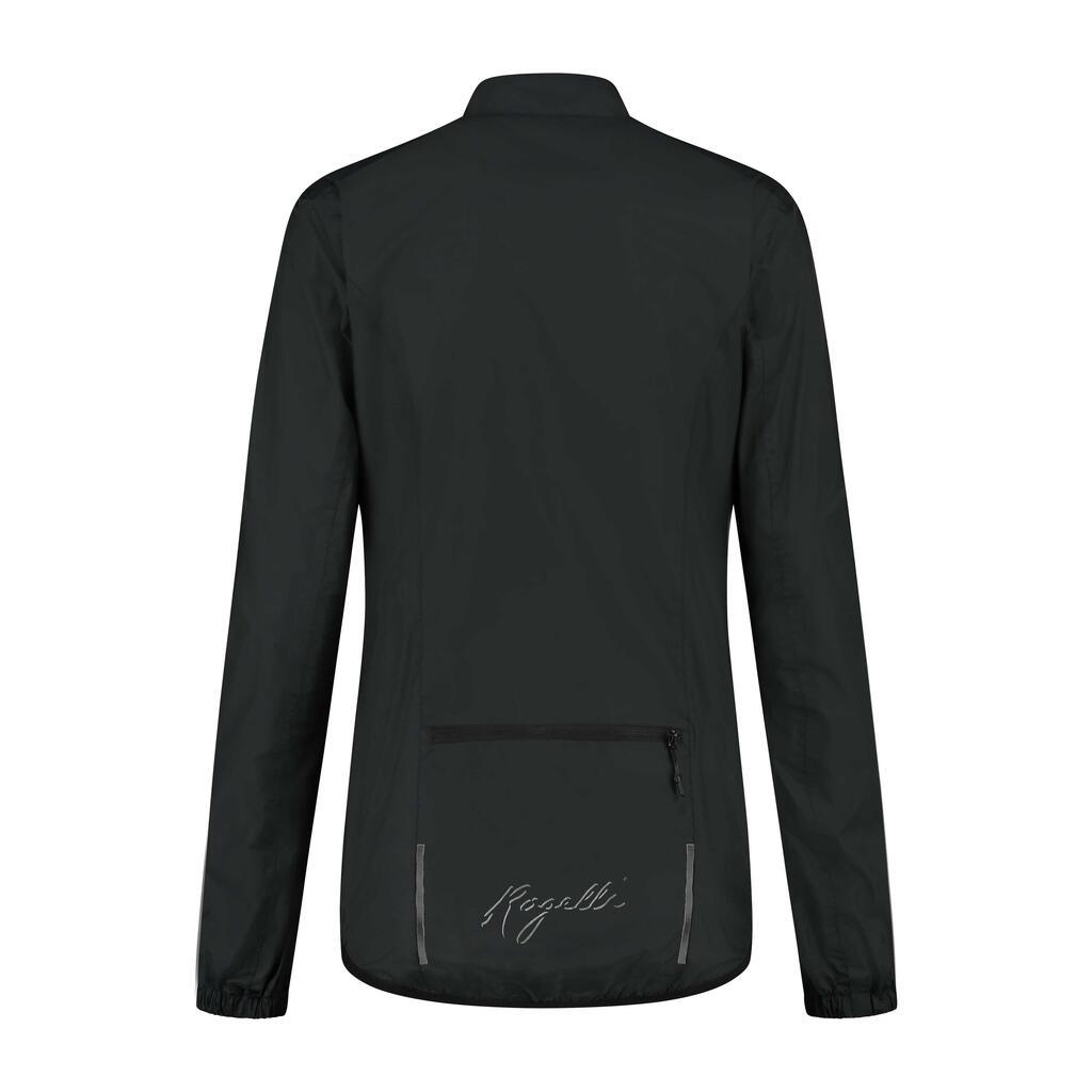 Women's Cycling Rain Jacket Waterproof Lightweight Core Black