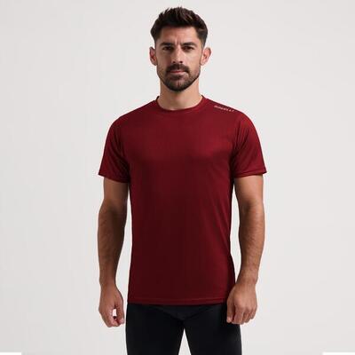 Hardloopshirt korte mouwen heren t-shirt hardlopen rood