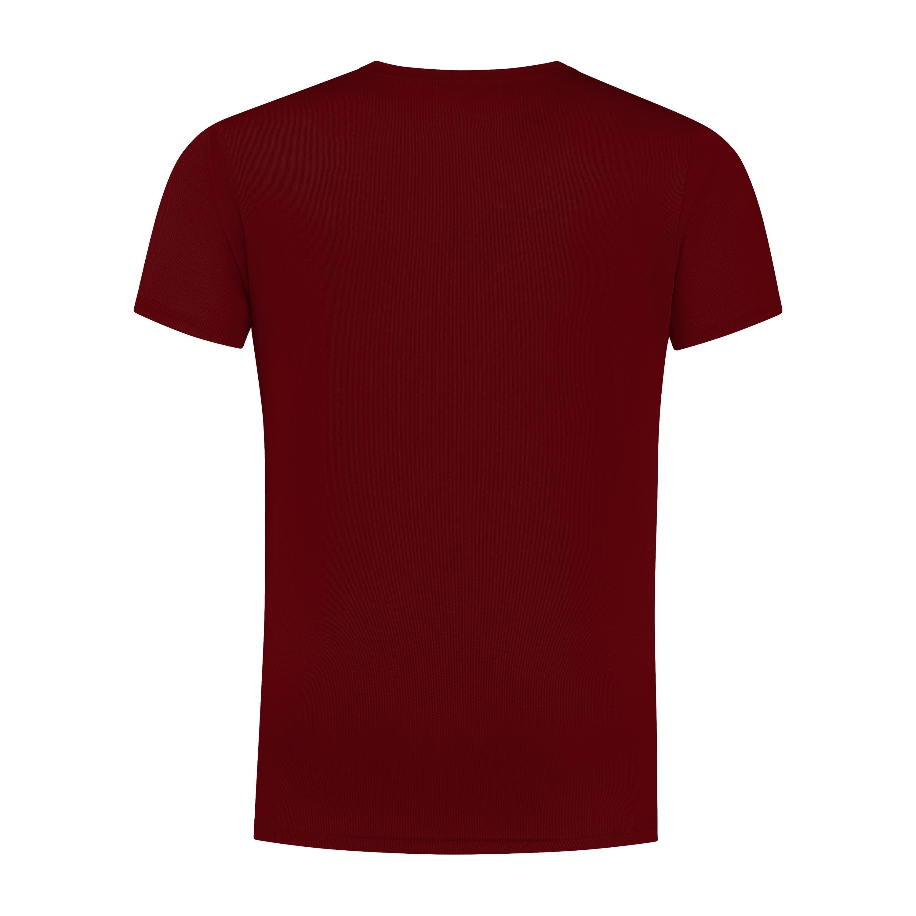 Hardloopshirt Korte Mouwen Heren T-Shirt Hardlopen Bordeaux 3/7