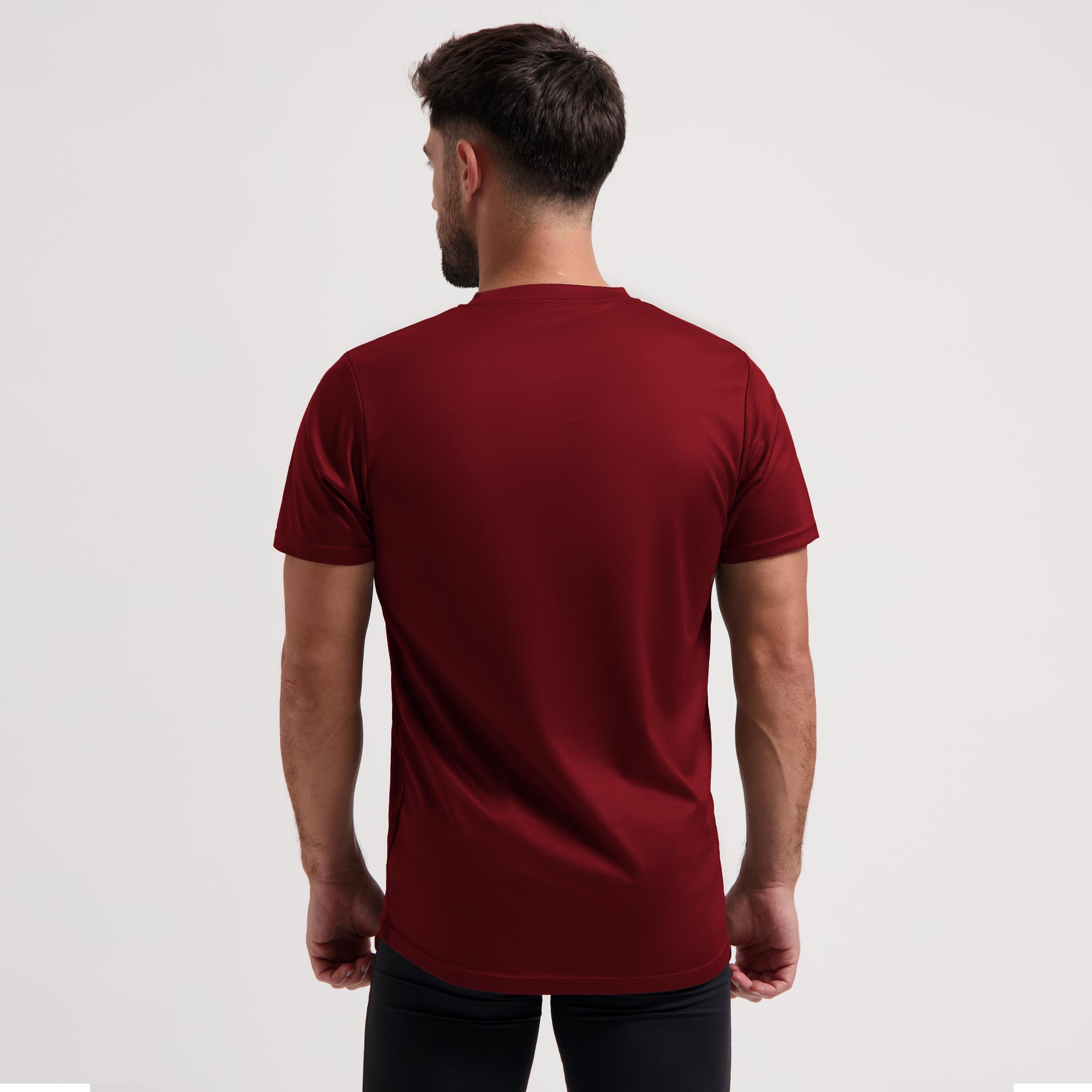 Hardloopshirt Korte Mouwen Heren T-Shirt Hardlopen Bordeaux 4/7