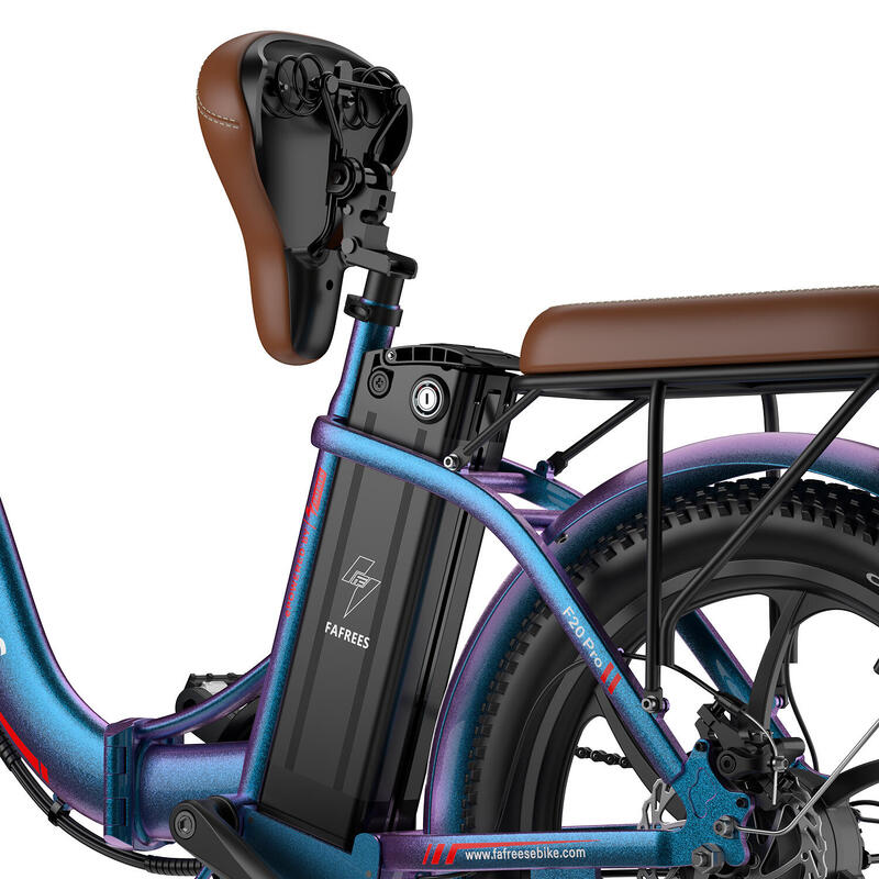 Bicicletă electrică pliabilă FAFREES F20 Pro cu baterie de 20 Ah, 7 viteze