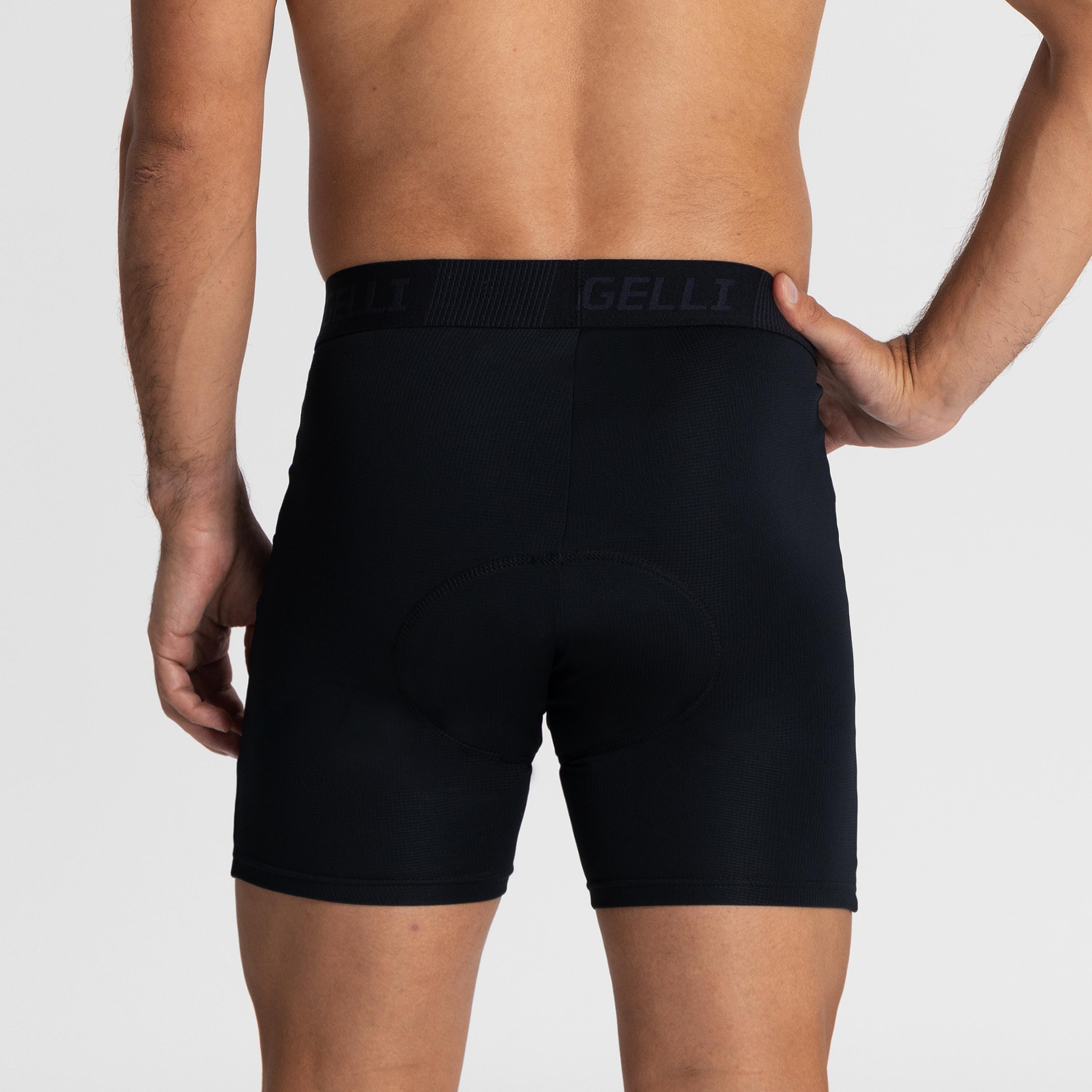 Sous-vêtement de Cyclisme avec Peau Hommes - Sous-vêtement de Vélo - Noir 4/7