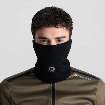 Fietssjaal fleece winter - fiets nekwarmer - zwart - lasa