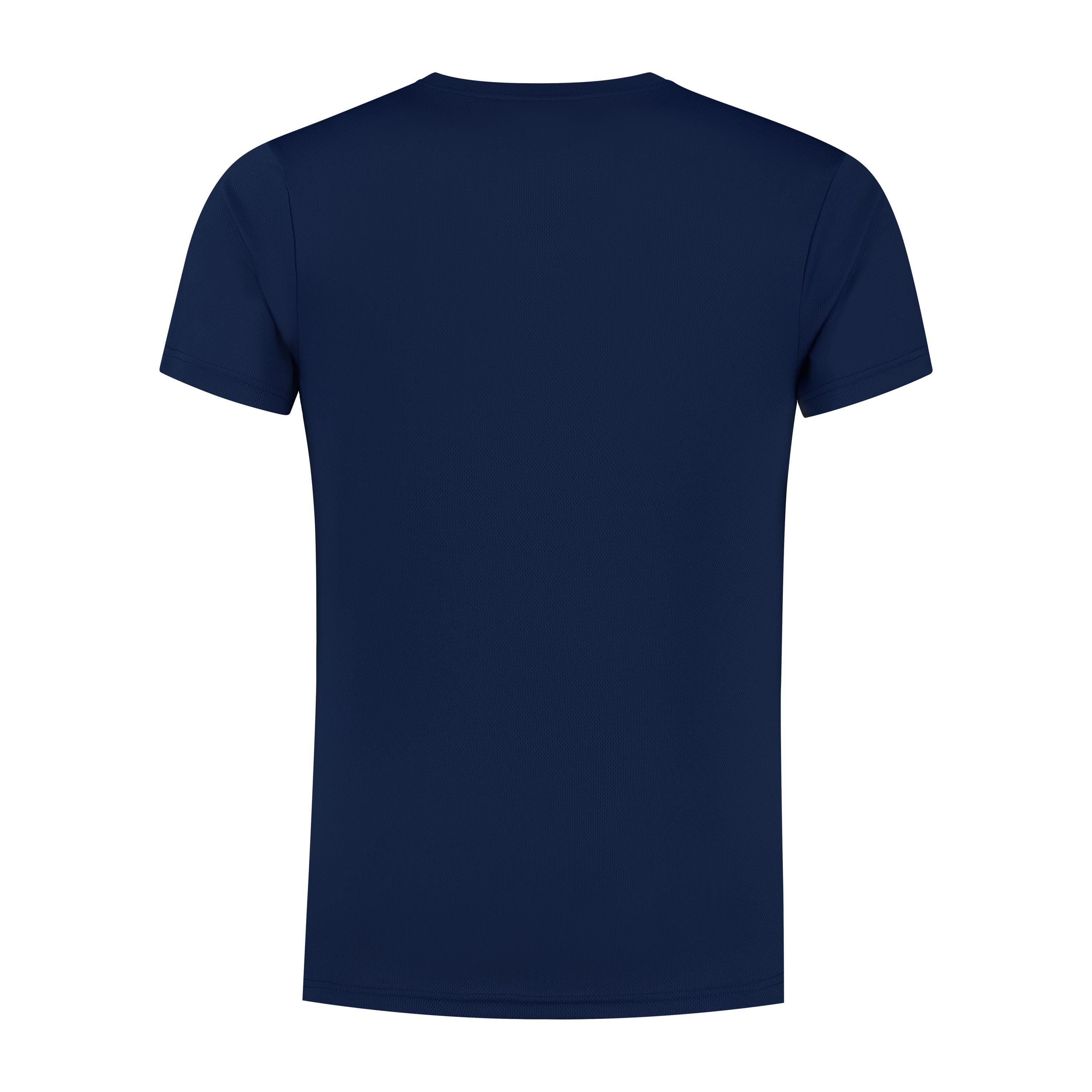 Hardloopshirt Korte Mouwen Heren T-Shirt Hardlopen Navy Blauw 3/7