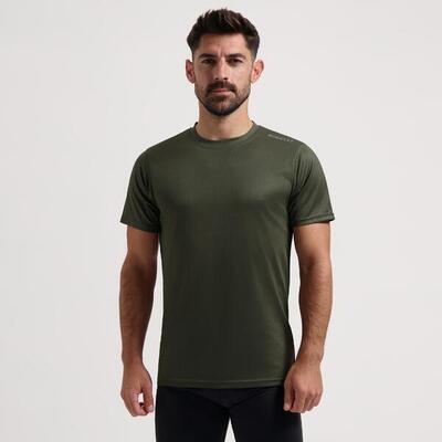 Hardloopshirt korte mouwen heren t-shirt hardlopen rood