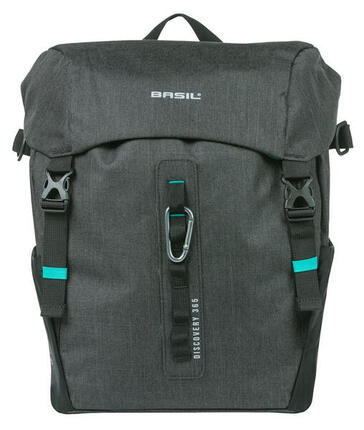 BASIL Discovery 365D Einzelfahrradtasche L 20L schwarz