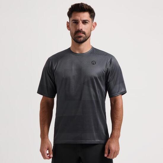 Radtrikot Kurzarm MTB Trikot Herren Grau