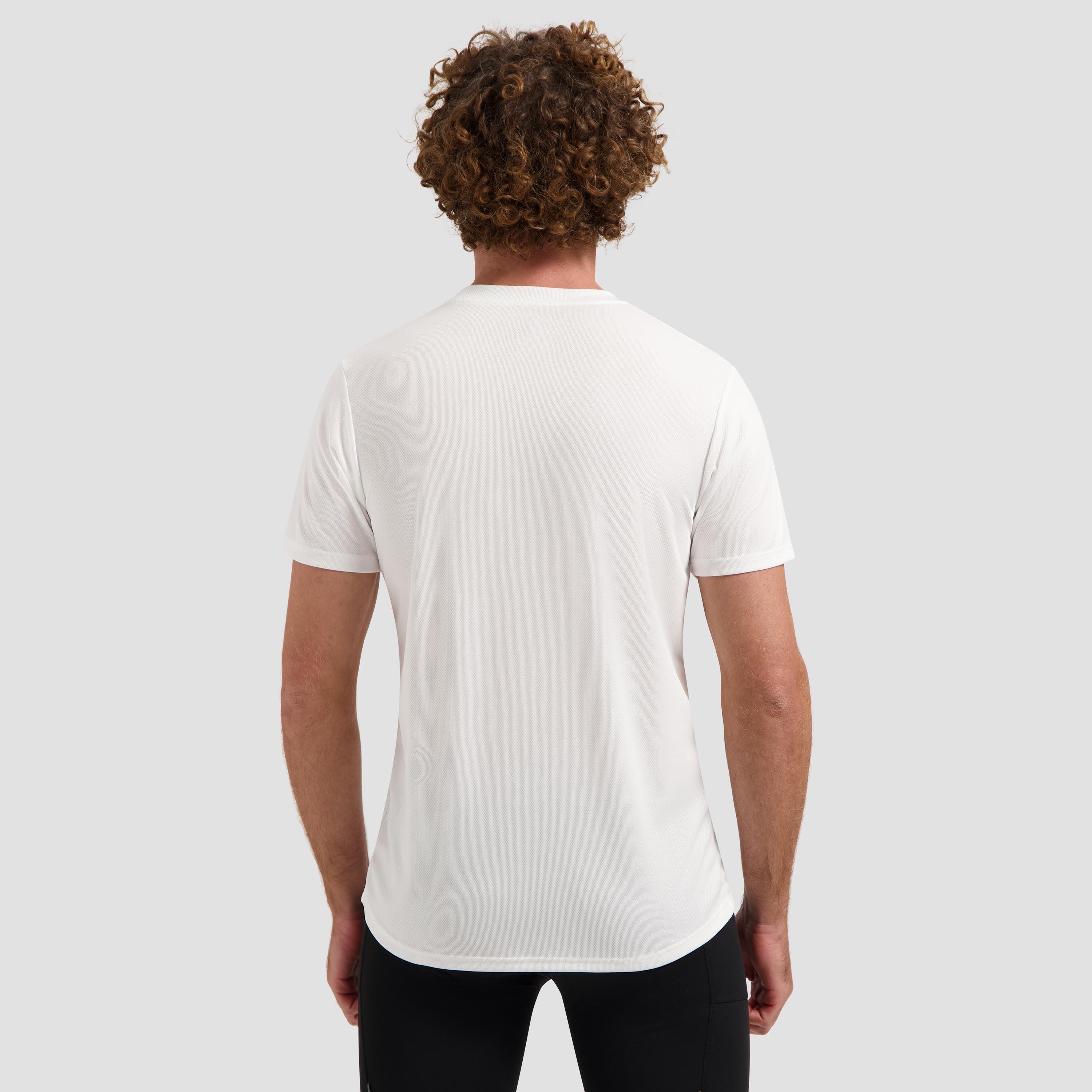 Hardloopshirt Korte Mouwen Heren T-Shirt Hardlopen Wit 4/7