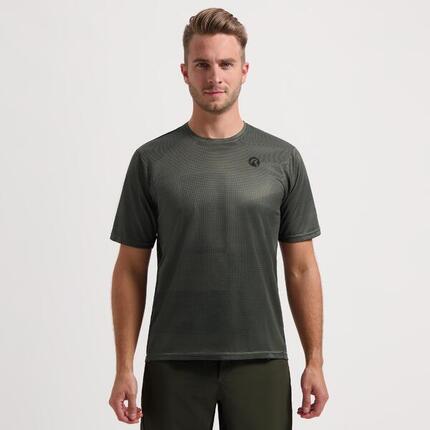 Radtrikot Kurzarm MTB Trikot Herren Grau