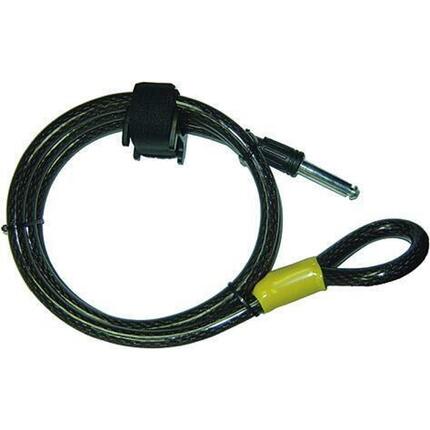 SECURITY Plus kabel wsuwany 150 cm Ø12 mm czarny z plastikową powłoką