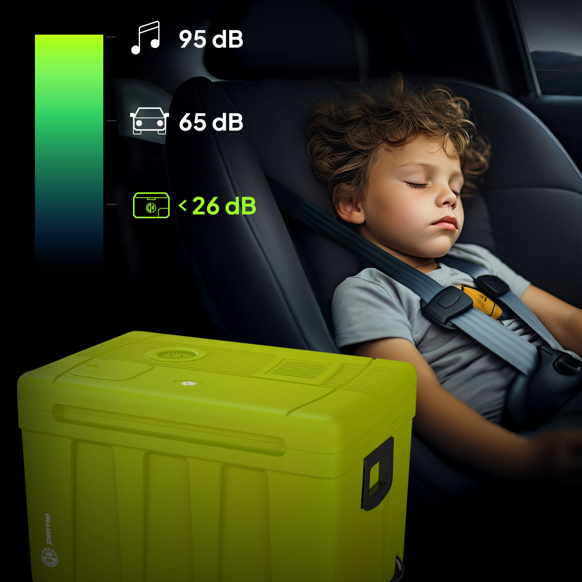 Frigo Portatile Peme Ice-on XL 50L 12/230v per campeggio auto 7/7