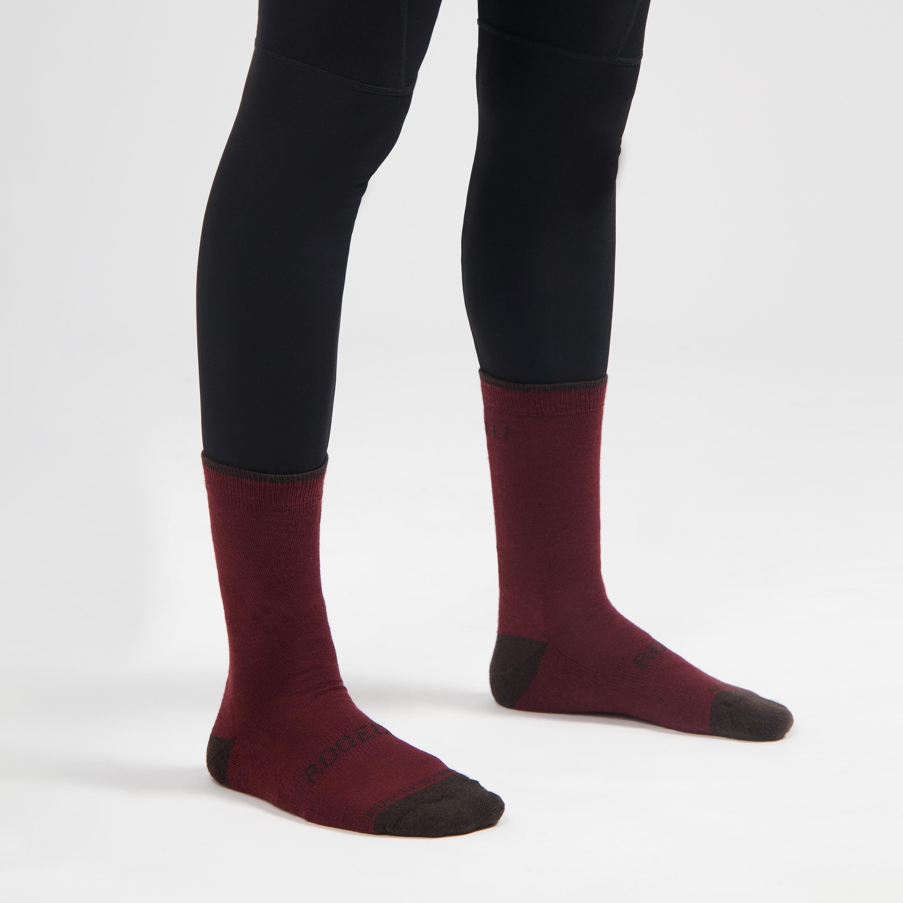 Fietssokken Winter Wielrensokken Merino Wol 2-Pack 4/7