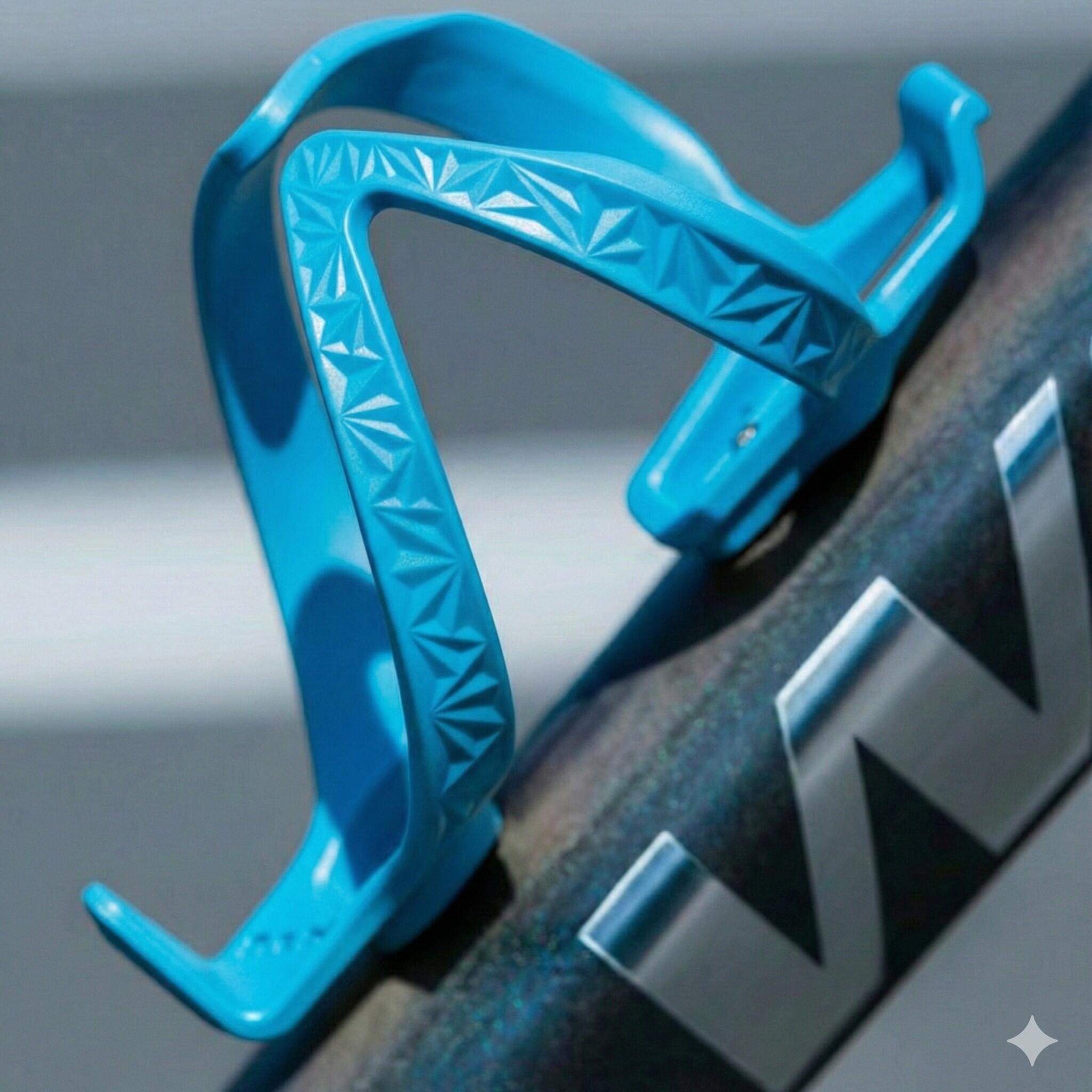 Supacaz Fly Porte-bidon Poly Néon Bleu-Cyclisme Porte-bidon pour Vélo 5/6