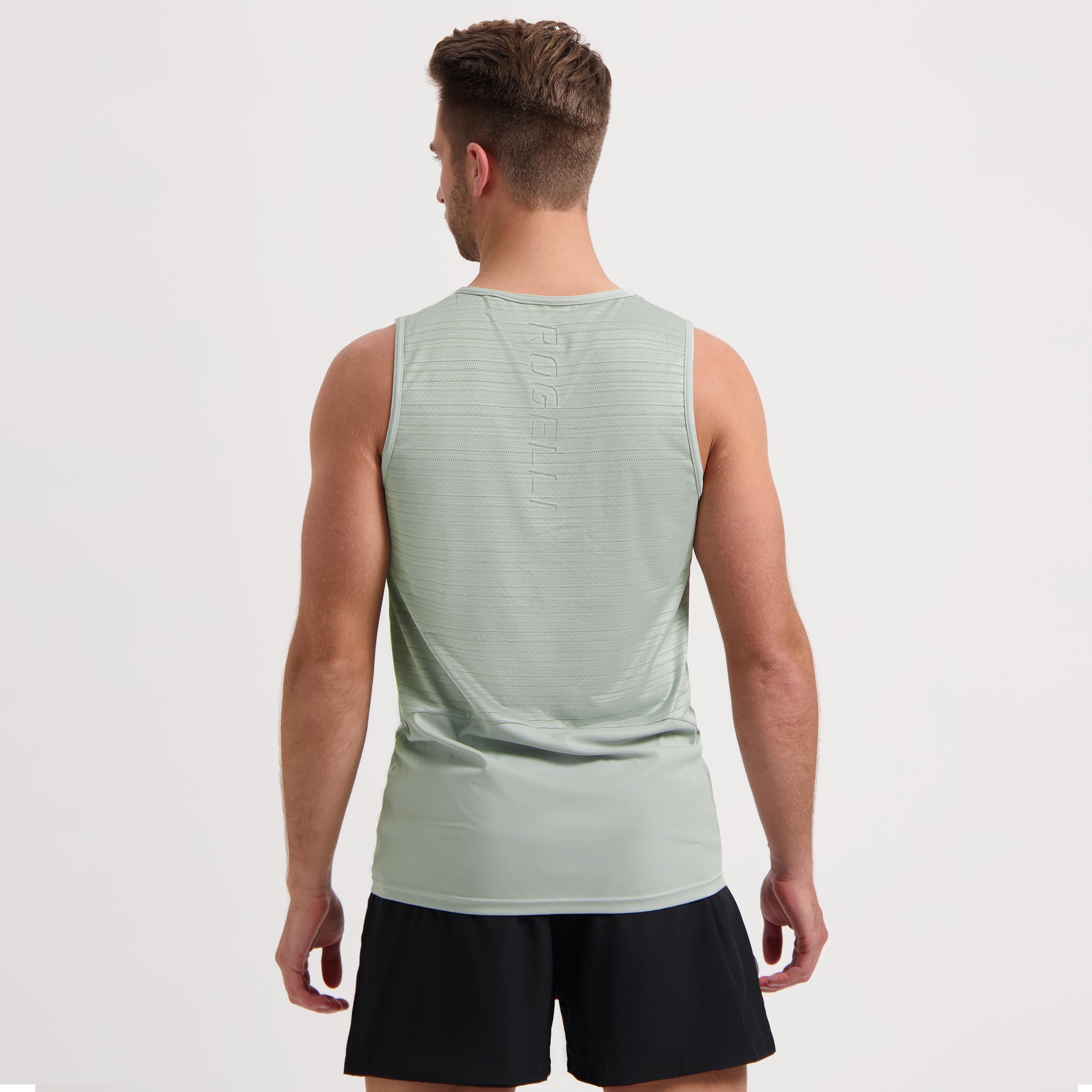 Hardloopsinglet Heren Ademend Mouwloos Hardloopshirt Core 4/7