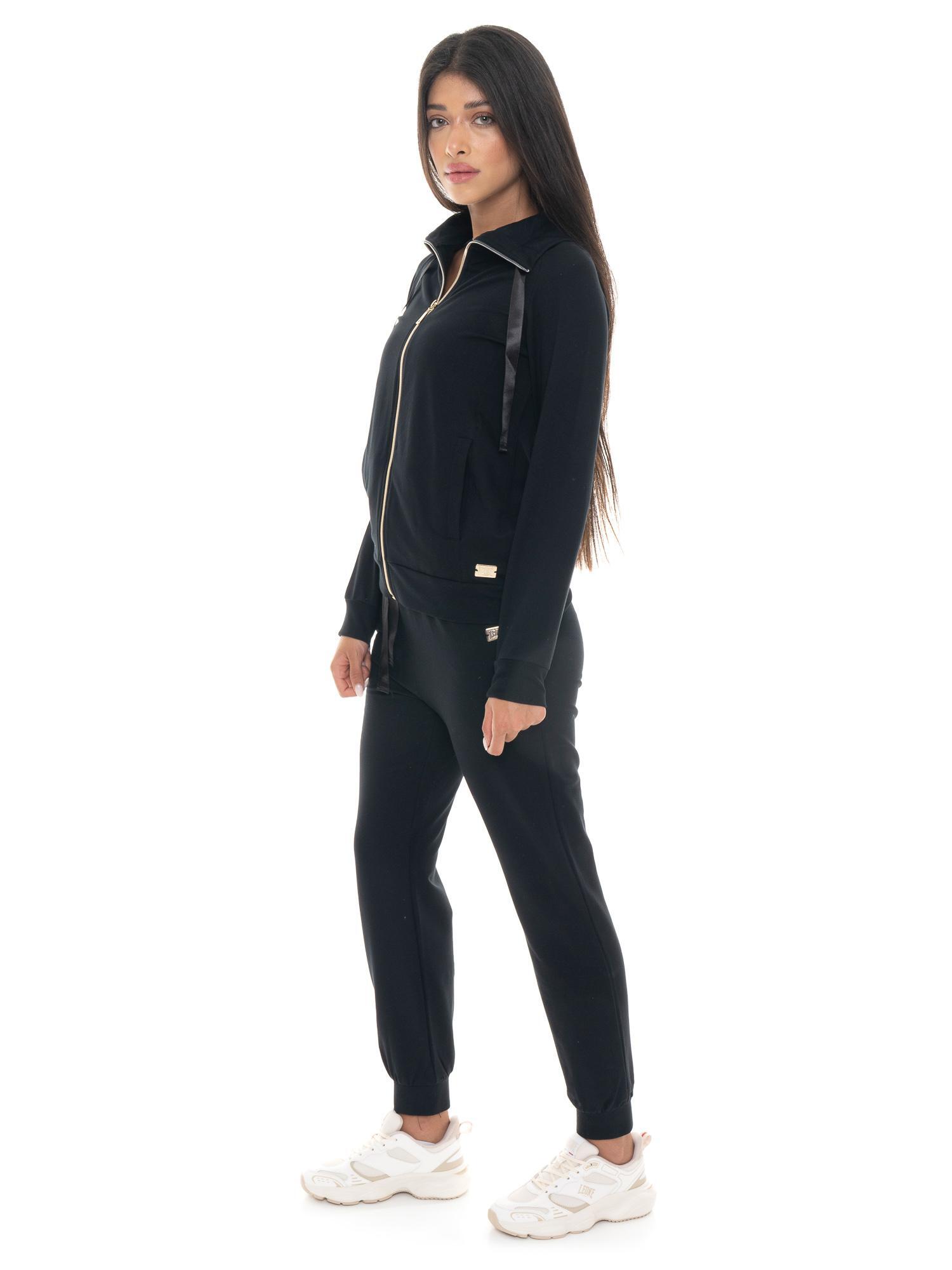 Bluza zimowa damska Chic Tones z zamkiem błyskawicznym i wysokim kołnierzem