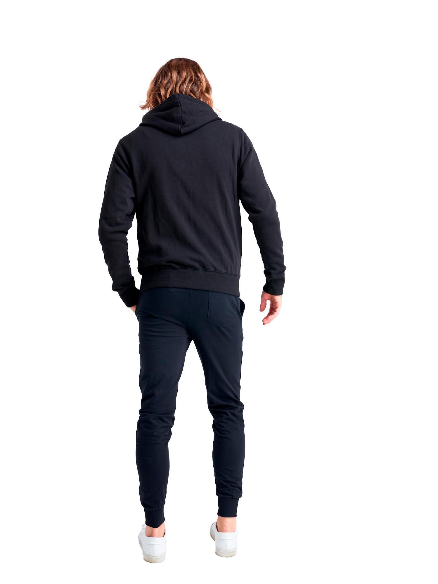 Felpa Leone uomo con cappuccio e zip Basic 4/7