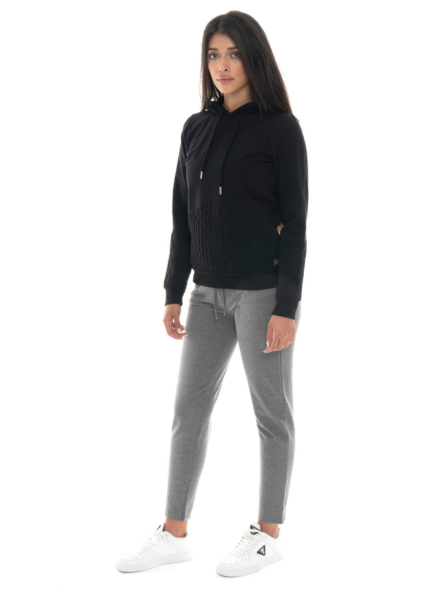 Blusa de moletom feminina de inverno com detalhes trançados da Leone 1947 Braid 2/7