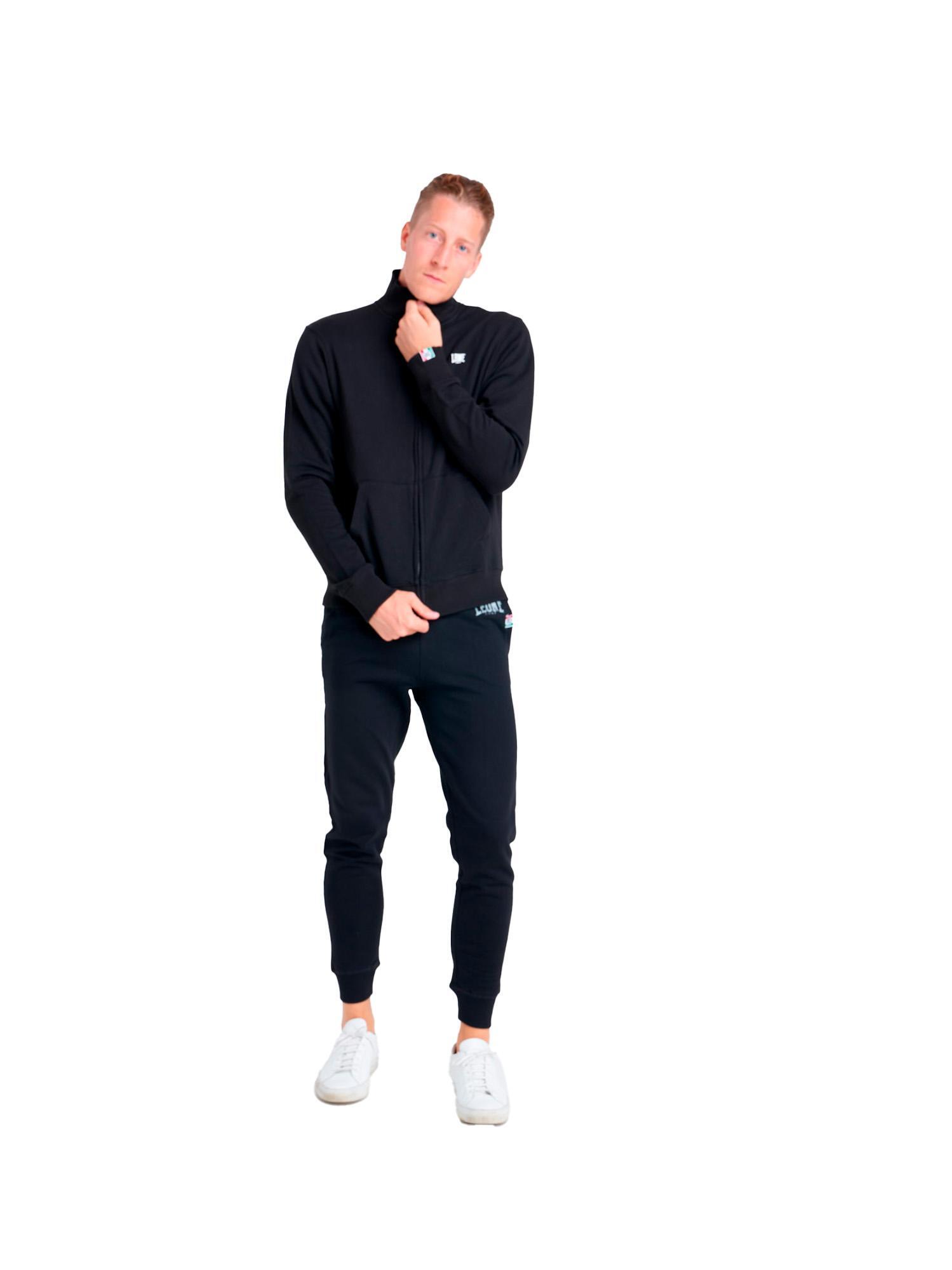 Felpa uomo con zip collo alto linea Basic 2/7