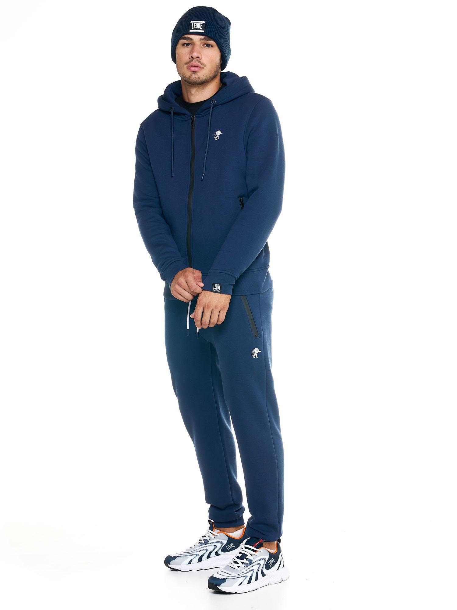 Sweat à capuche homme Leone avec fermeture éclair complète Soft Basic 2/6