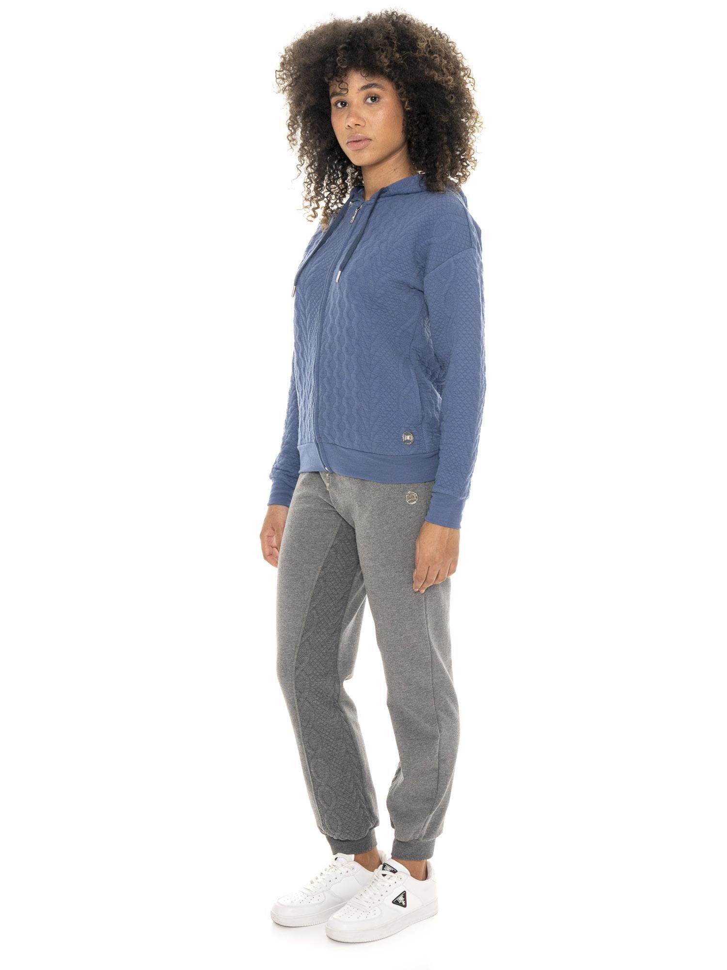 Pantalone invernale donna, fondo in costina, inserti in treccia Leone 1947 Braid 2/7