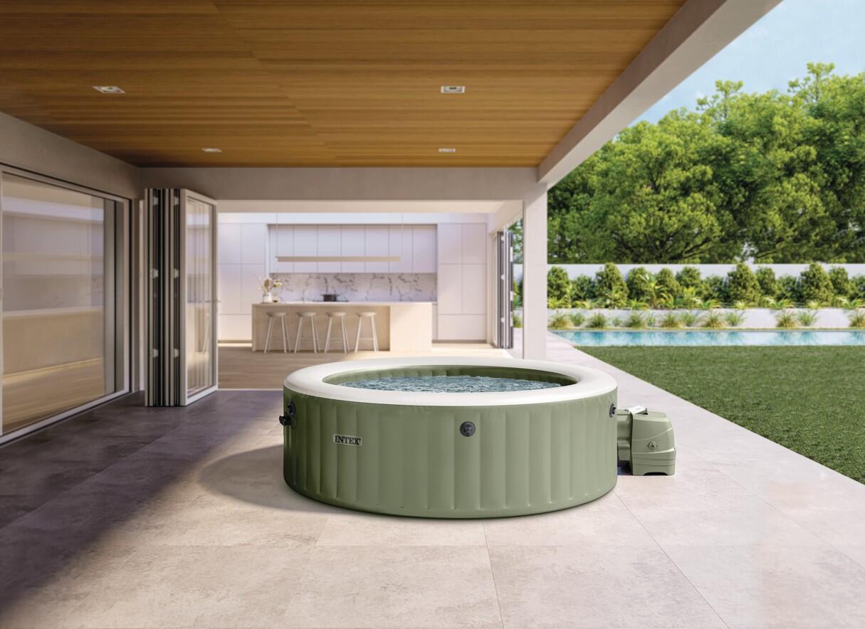 Spa gonflable PureSpa Olive rond Bulles 8 places 3/7