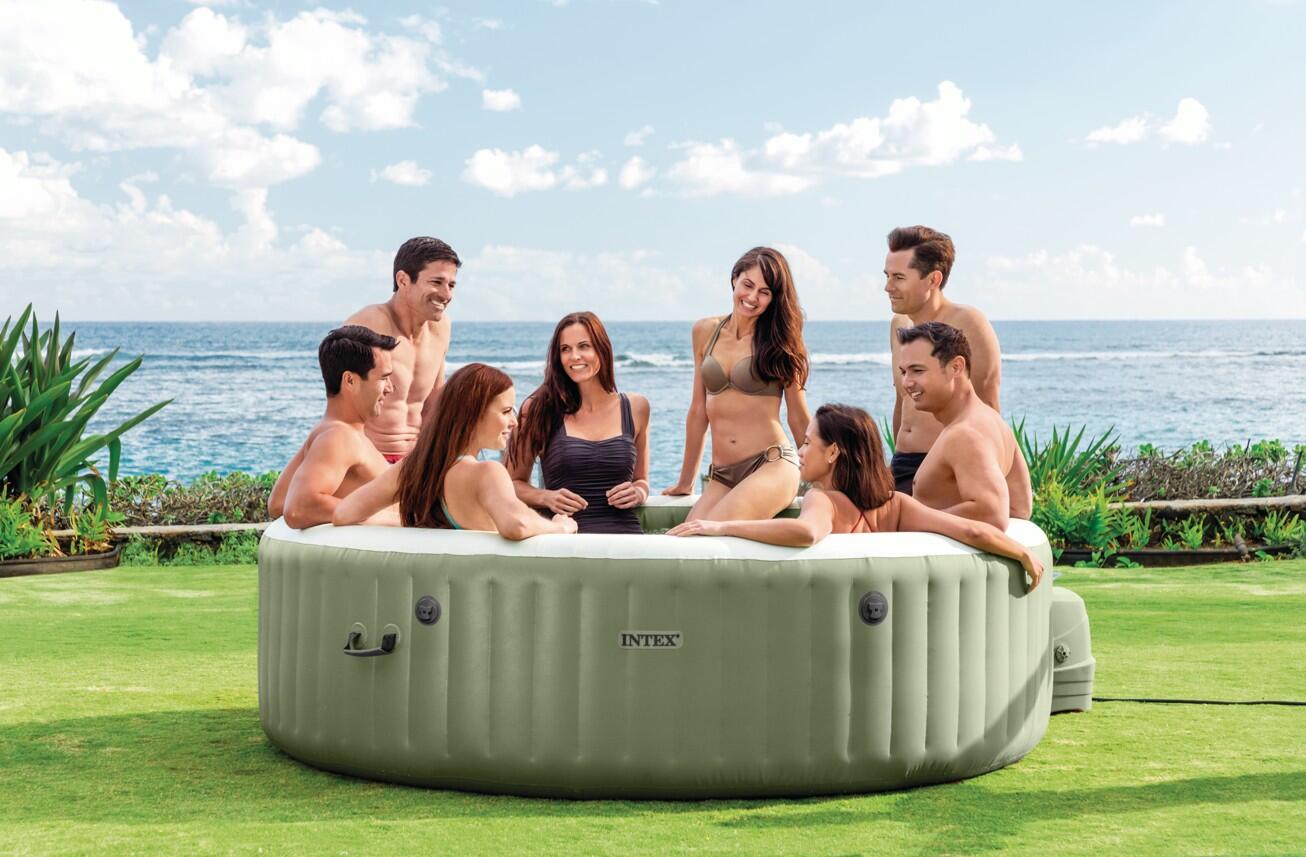 Spa gonflable PureSpa Olive rond Bulles 8 places 4/7