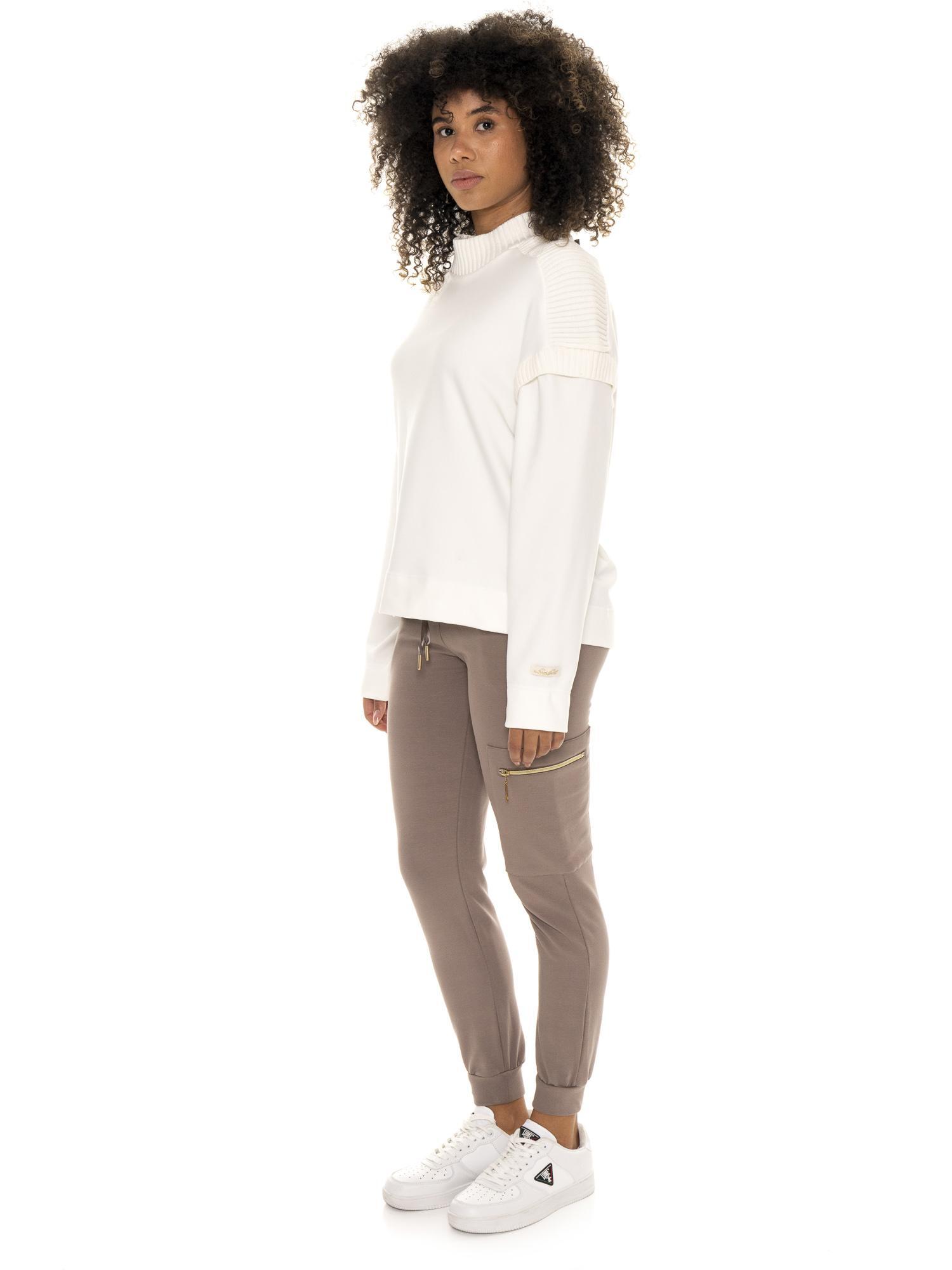 Bluza damska Leone 1947 Apparel Warm Touch z okrągłym dekoltem z dzianiny