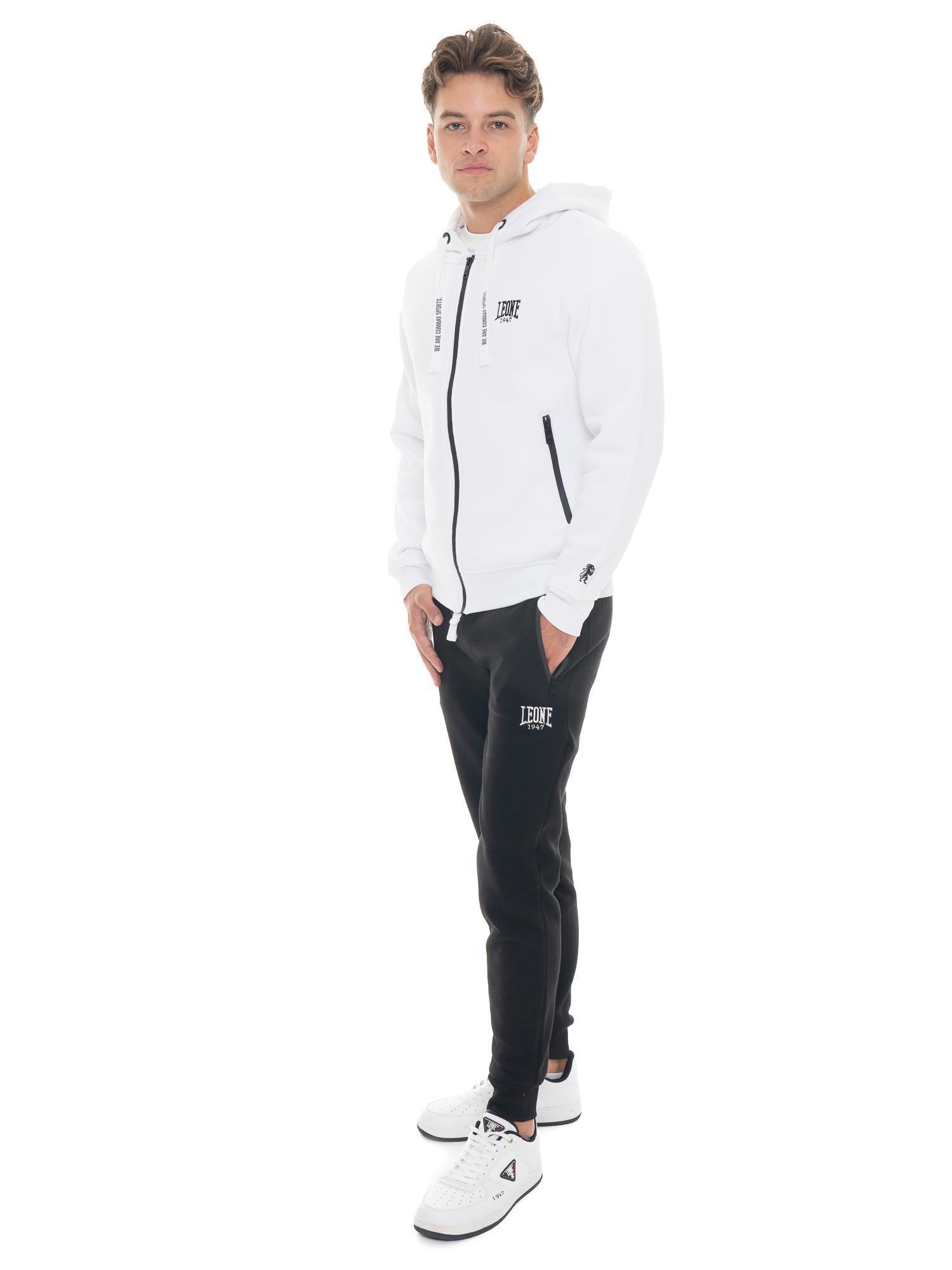 Hoodie Herren Leone 1947 Apparel Basic Kapuze Reißverschluss Logo 2/5