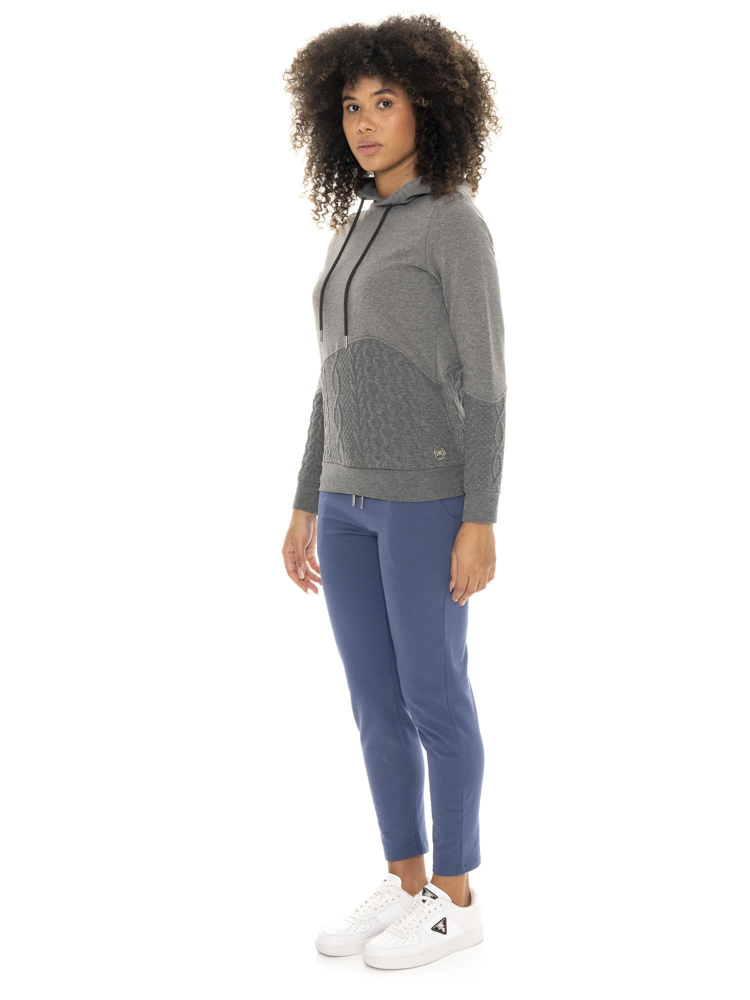 Blusa de moletom feminina de inverno com detalhes trançados da Leone 1947 Braid 7/7
