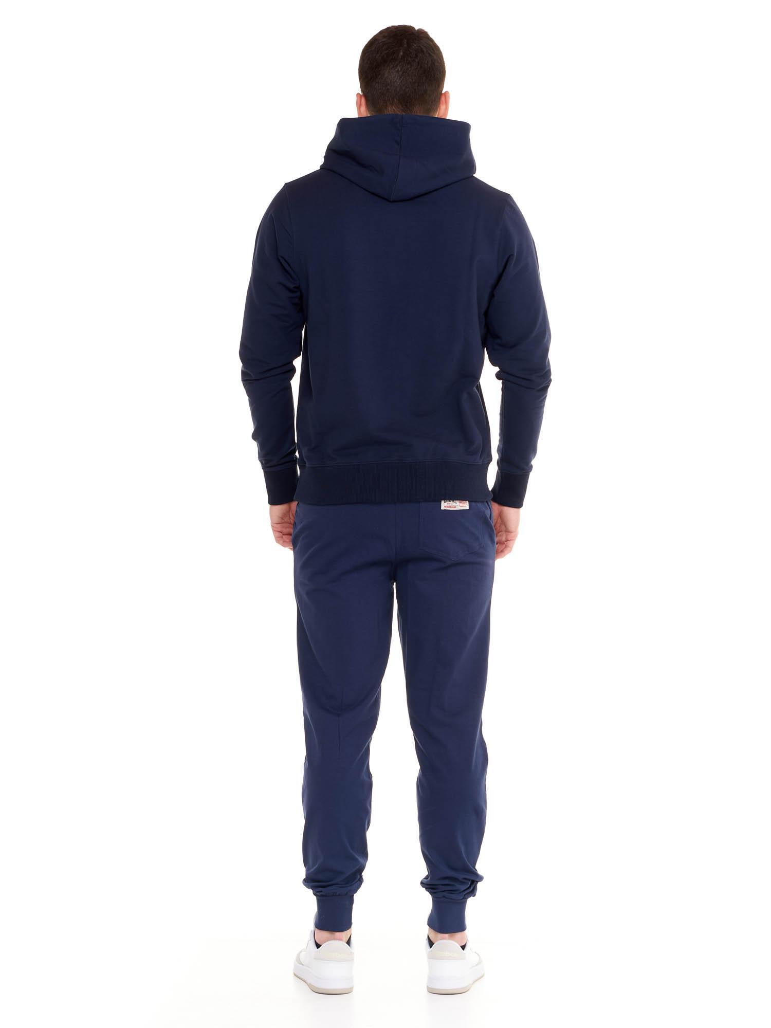 Felpa uomo con cappuccio Leone 1947 Apparel Big Logo, cotone leggero 4/8