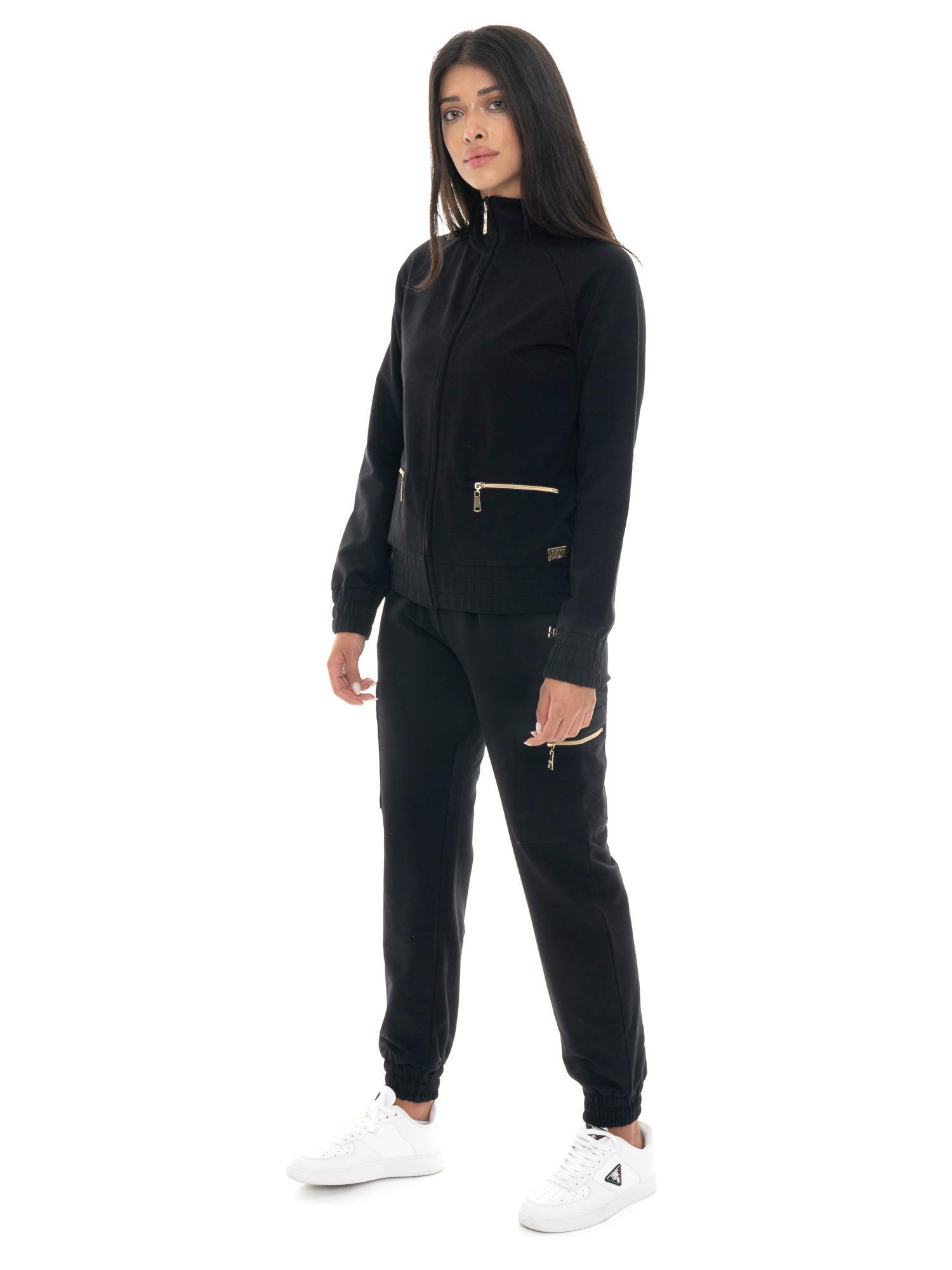 Chic Tones dames winter cargo jumpsuit met hoge hals 2/7
