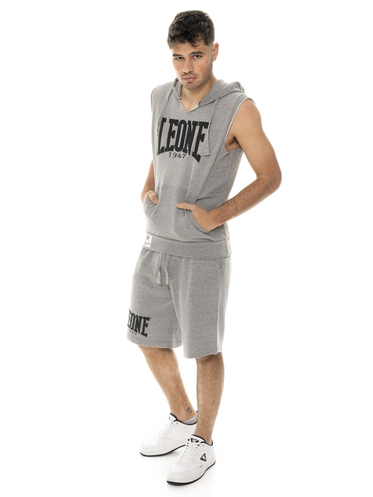 Ärmelloser Hoodie von Leone 1947 Apparel mit Boxmotiv. Fürs Fitnessstudio. 2/5