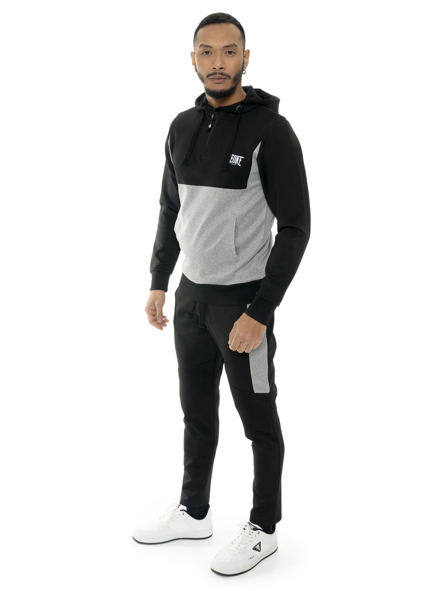 Dres męski Leone 1947 Apparel Tech z kapturem i zamkiem techniczny materiał