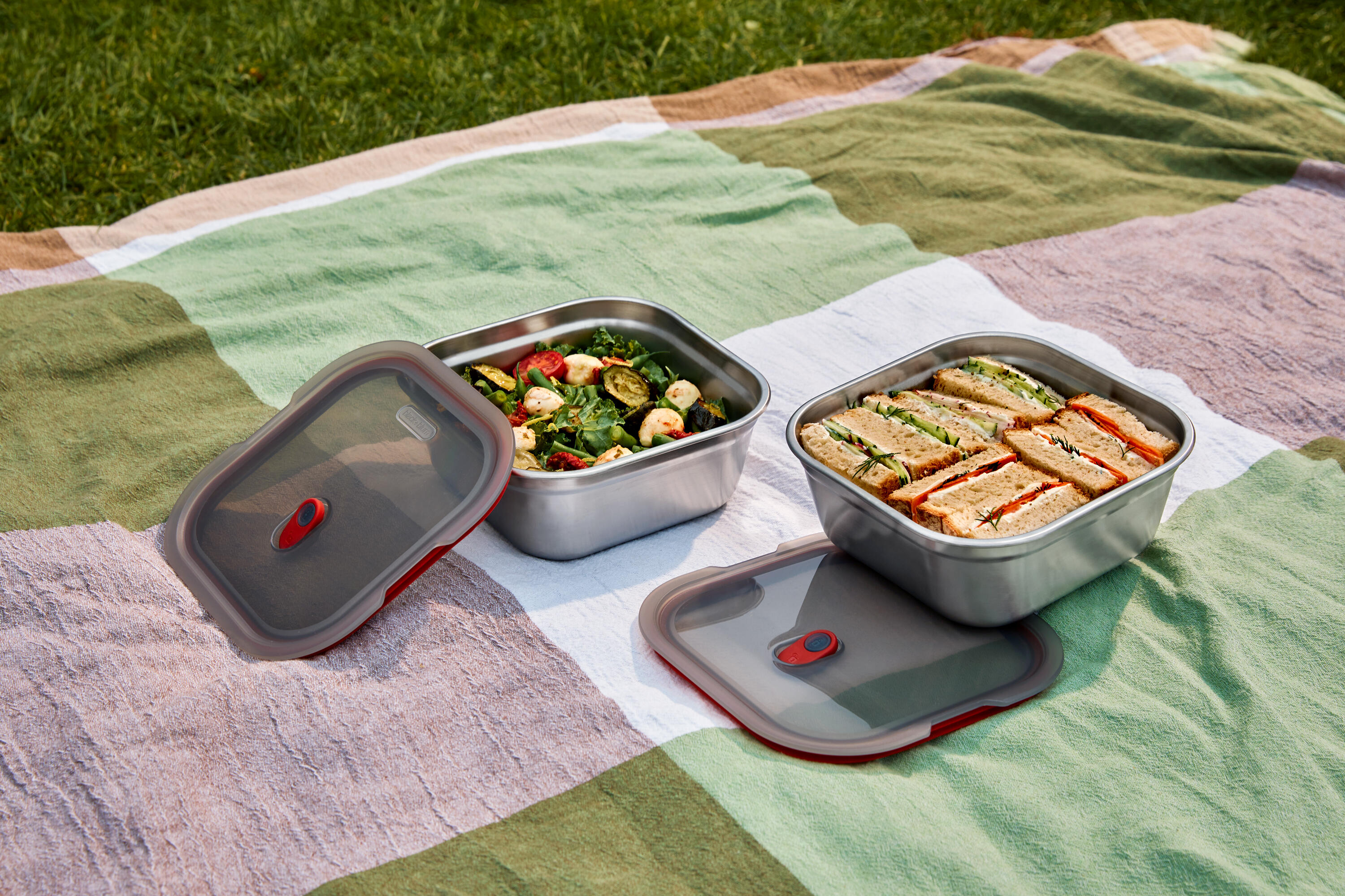 LUNCH BOX MULTIFONCTION CARRÉ PETIT - 1100ML 4/6