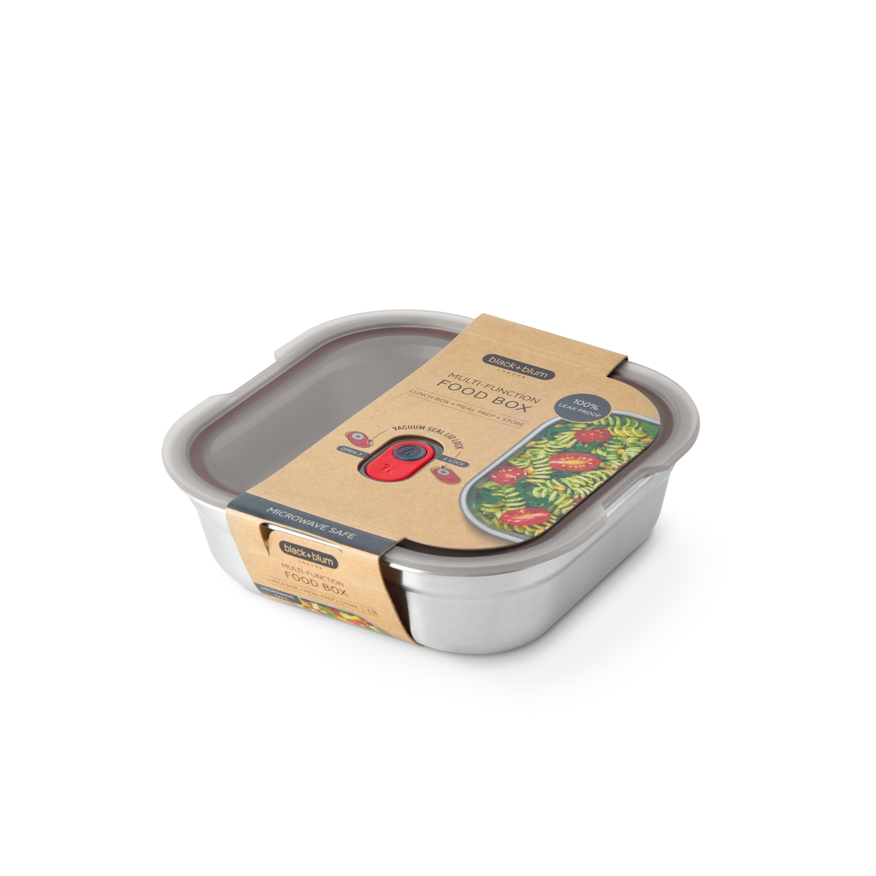 LUNCH BOX MULTIFONCTION CARRÉ PETIT - 1100ML 1/6