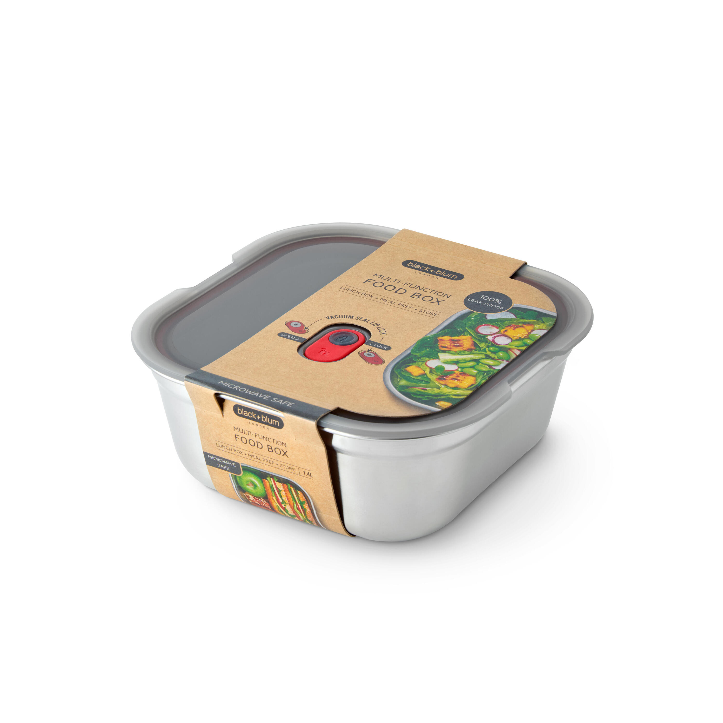 LUNCH BOX MULTIFONCTION CARRÉ GRAND - 1400ML 1/6